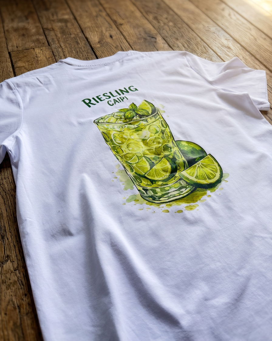 Riesling Caipi T-Shirt – Rueckansicht – Bio Pfaelzer Streetwear | PFALZVIBE