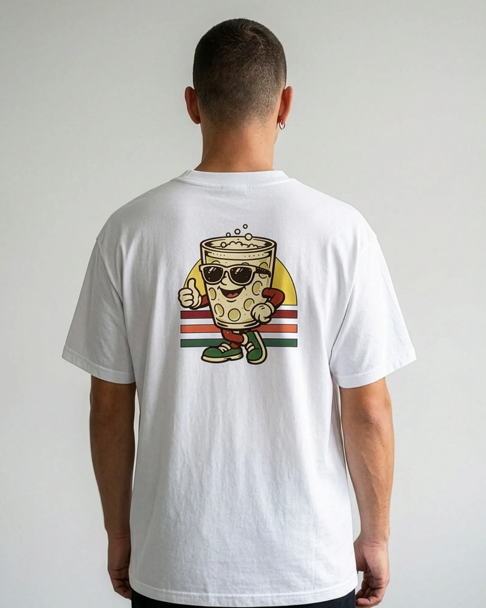 Retro Schoppe T-Shirt – Frontansicht – Bio Pfaelzer Streetwear | PFALZVIBE