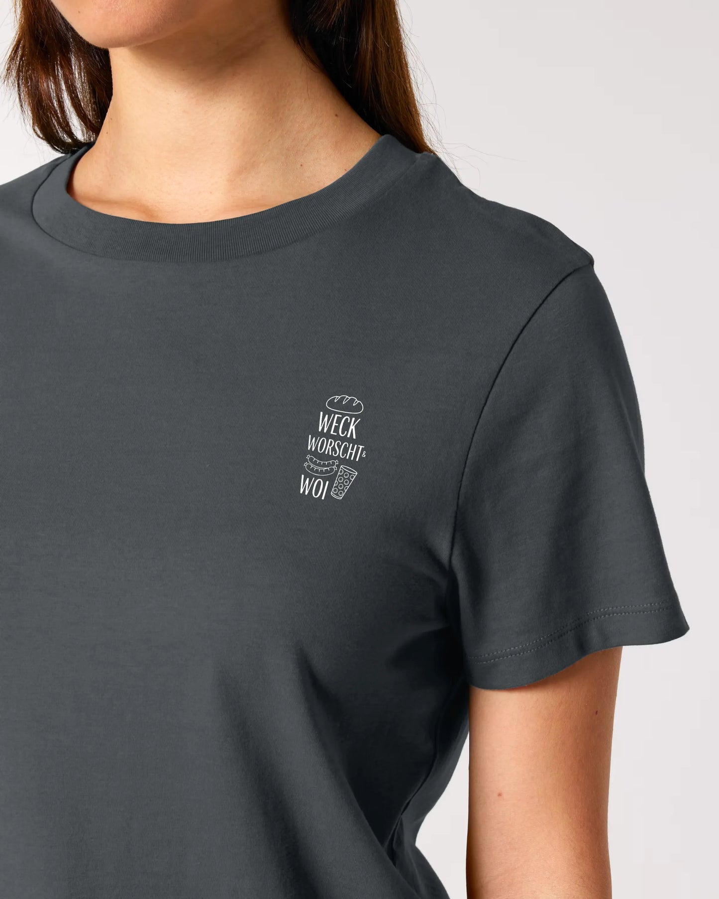 Weck Worscht & Woi - Brustprint (Damenshirt)