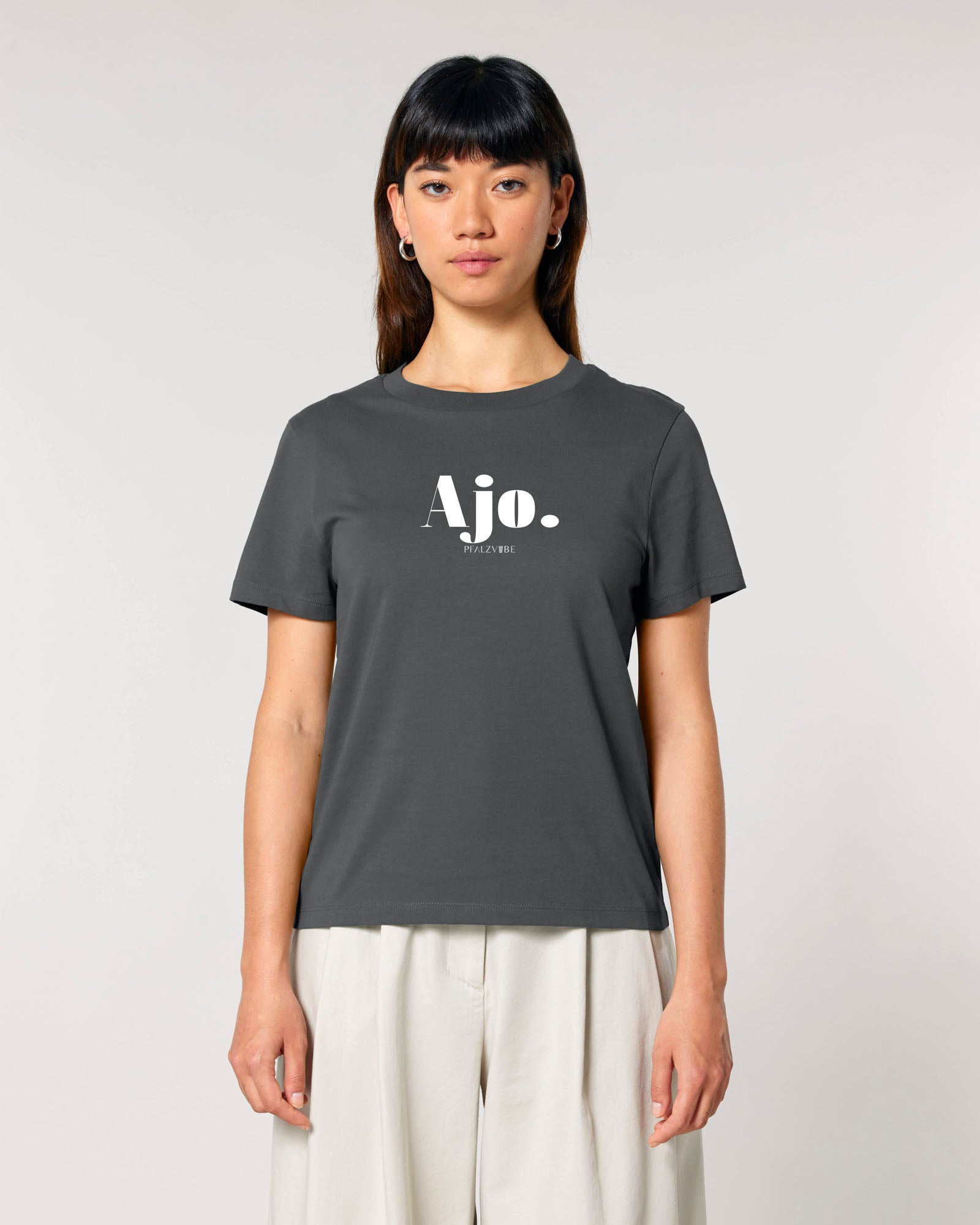 Ajo. Damenshirt – Produktbild – Bio Pfaelzer Streetwear | PFALZVIBE
