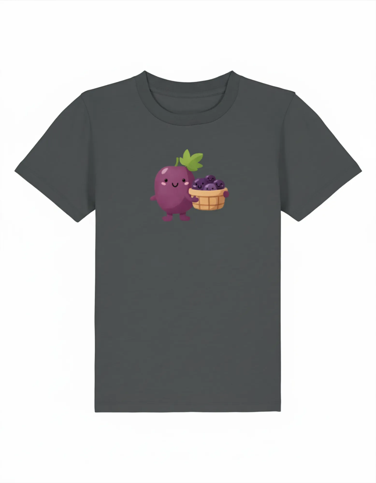 Happy Traube Kinder T-Shirt – Seitenansicht – Bio Pfaelzer Streetwear | PFALZVIBE