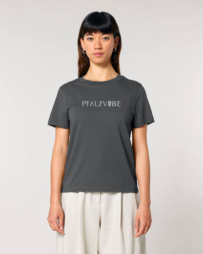 PFALZVIBE Logo-Stick Damenshirt – Produktbild – Bio Pfaelzer Streetwear | PFALZVIBE