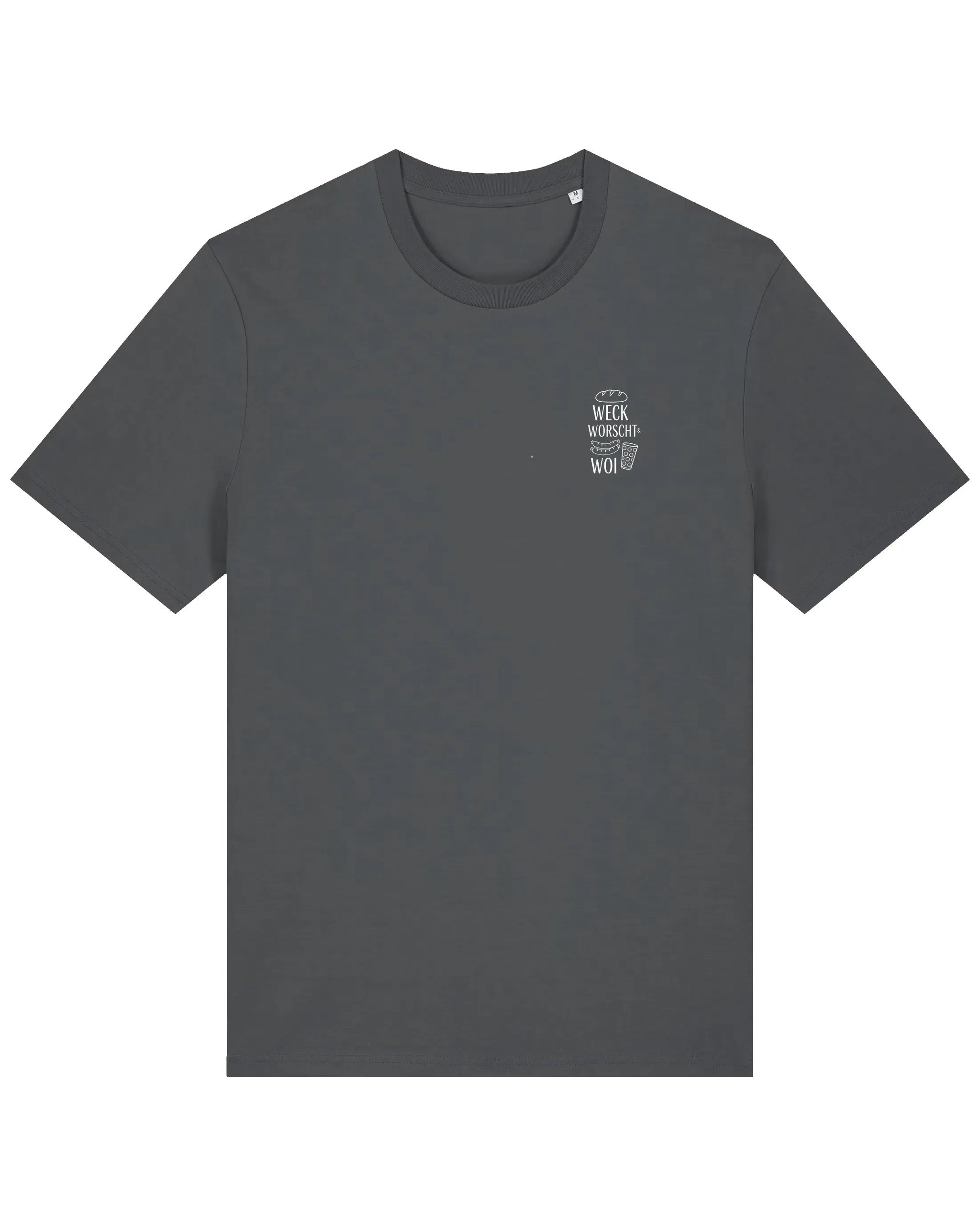 Weck Worscht & Woi - Brustprint – Weiteres Bild – Bio Pfaelzer Streetwear | PFALZVIBE