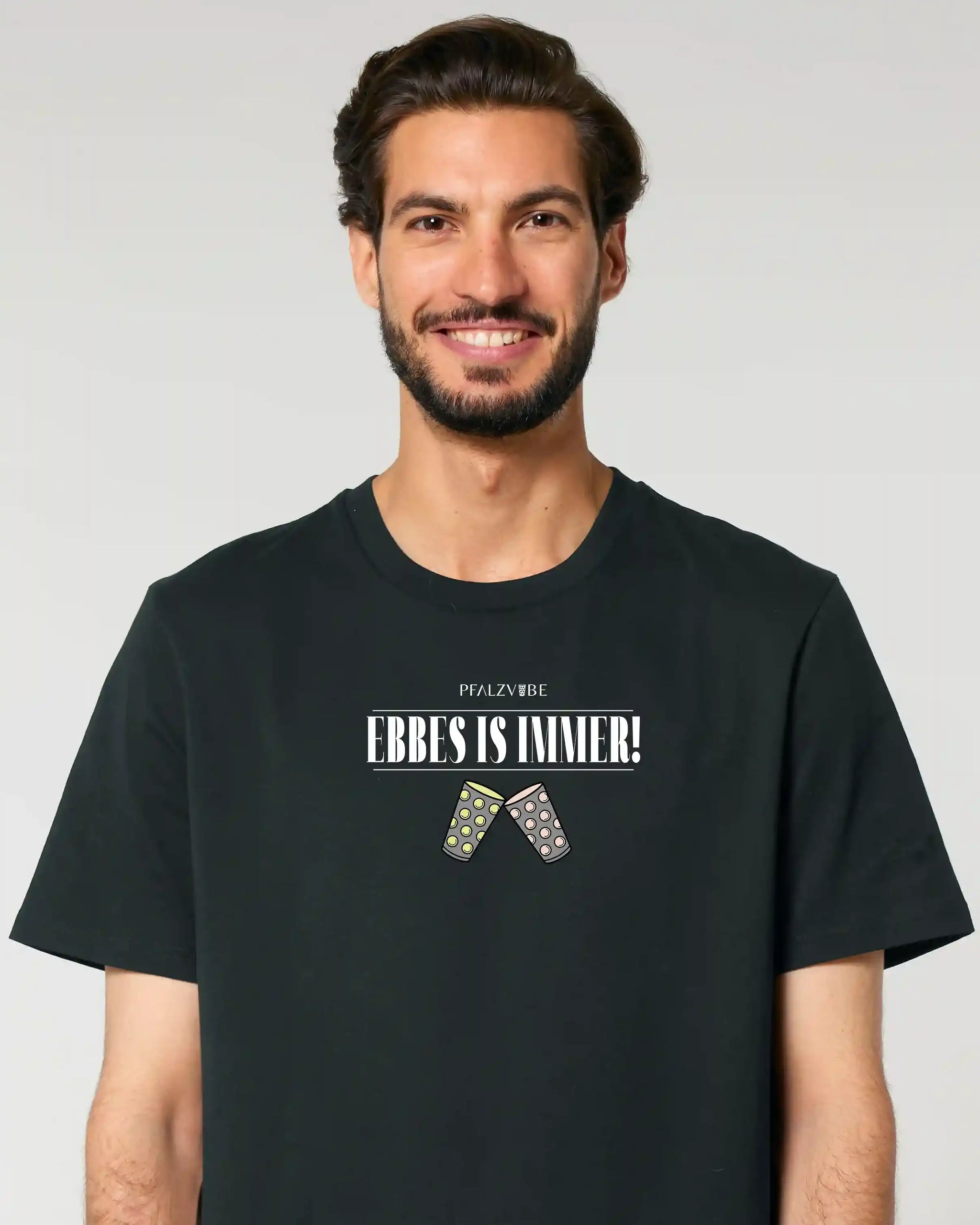 EBBES IS IMMER! T-Shirt – Detailansicht – Bio Pfaelzer Streetwear | PFALZVIBE