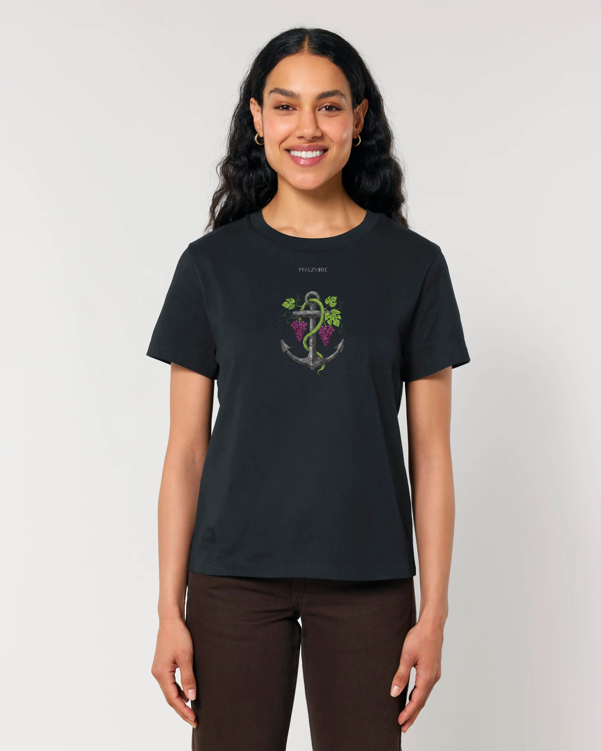 Pfalzanker Damenshirt – Frontansicht – Bio Pfaelzer Streetwear | PFALZVIBE