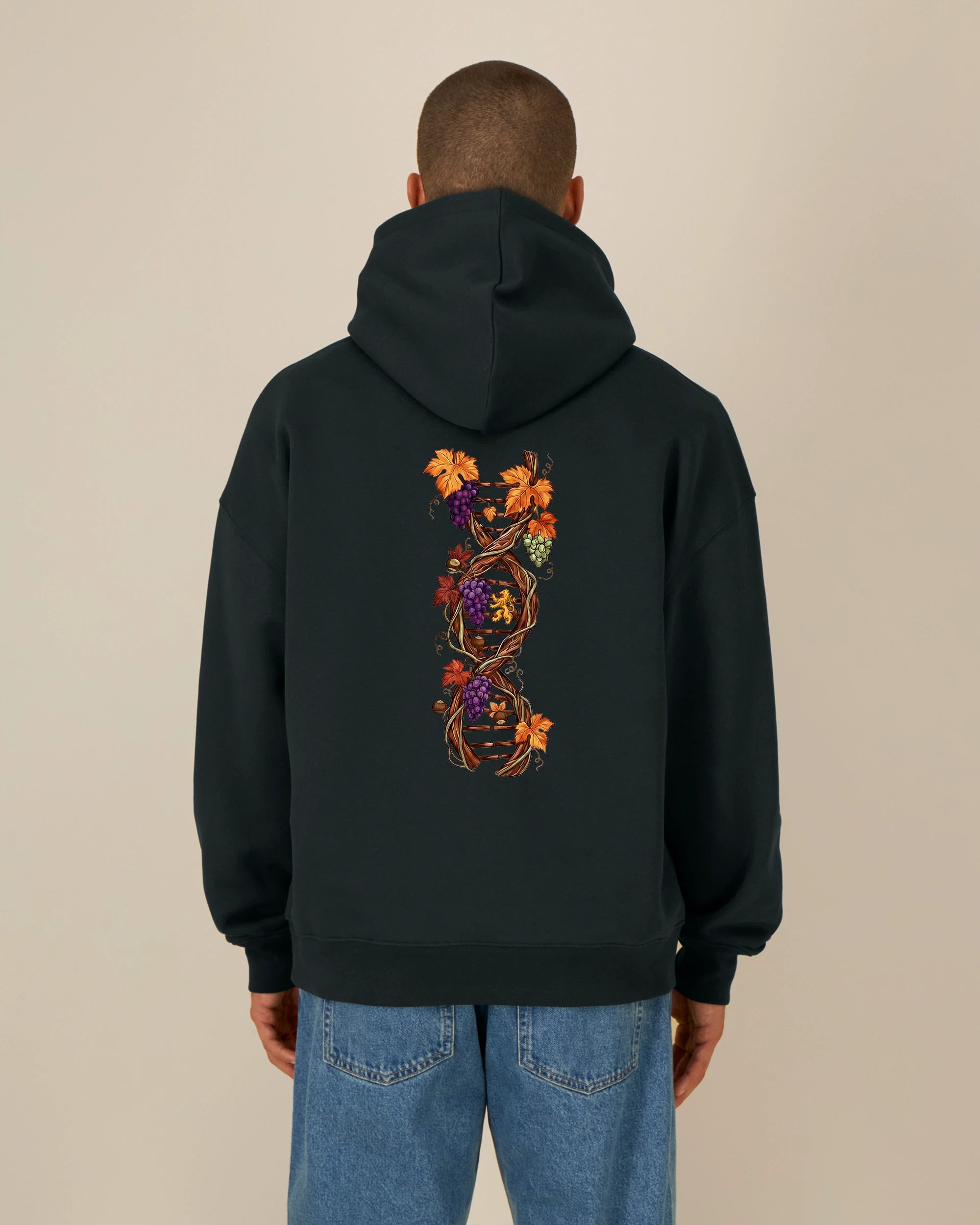 Pfalz DNA Hoodie – Frontansicht – Bio Pfaelzer Streetwear | PFALZVIBE