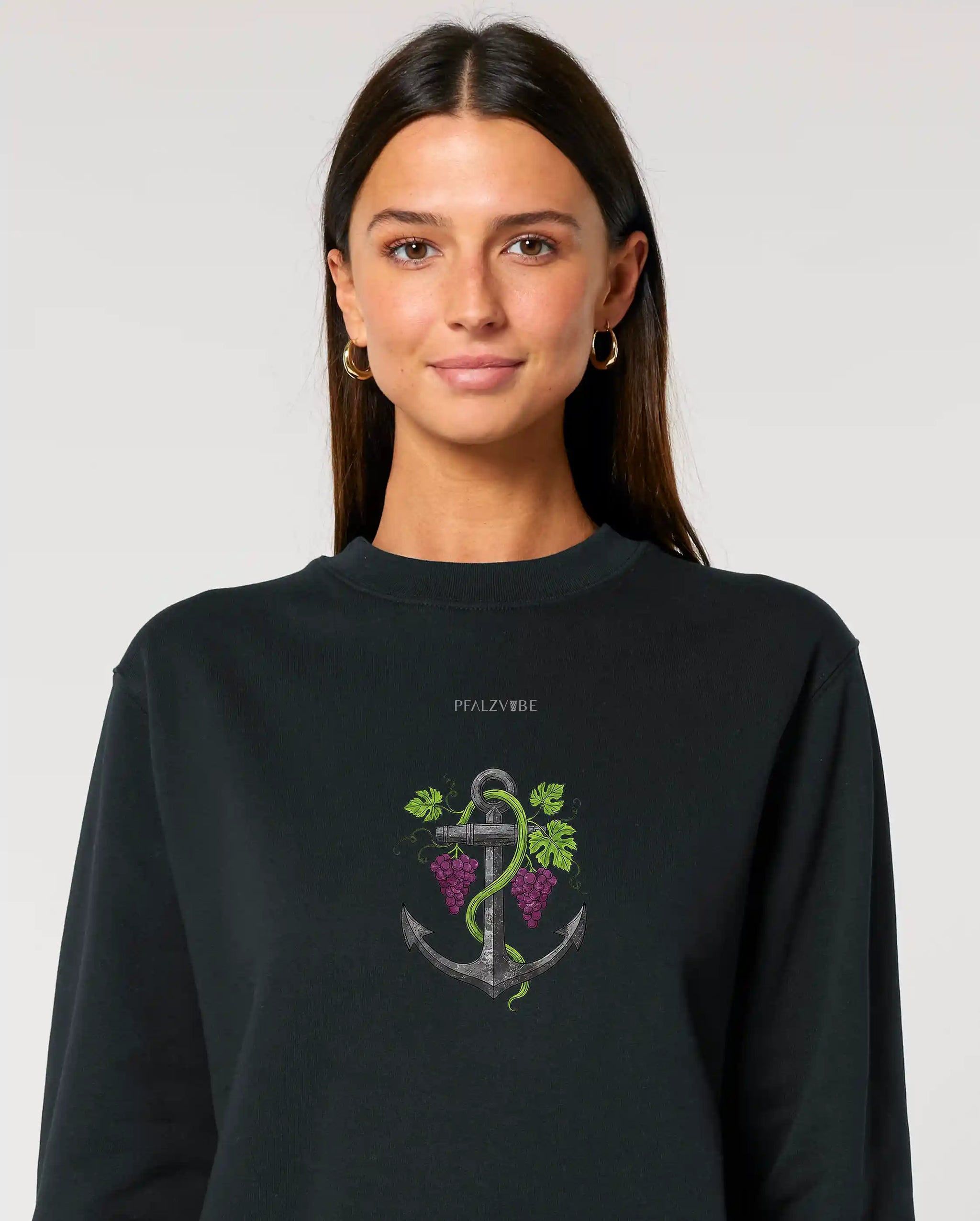 Pfalzanker Pullover – Frontansicht – Bio Pfaelzer Streetwear | PFALZVIBE