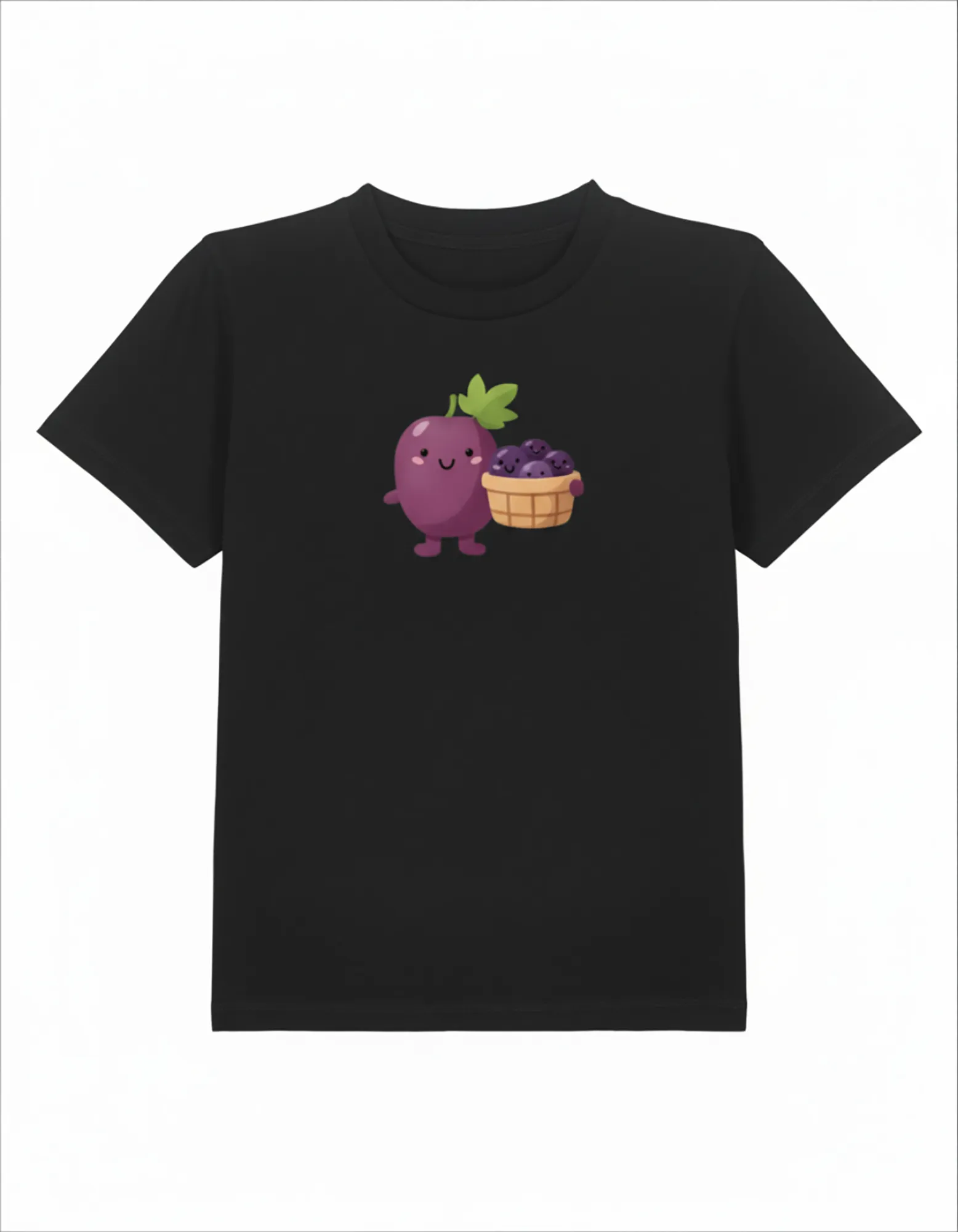 Happy Traube Kinder T-Shirt – Detailansicht – Bio Pfaelzer Streetwear | PFALZVIBE