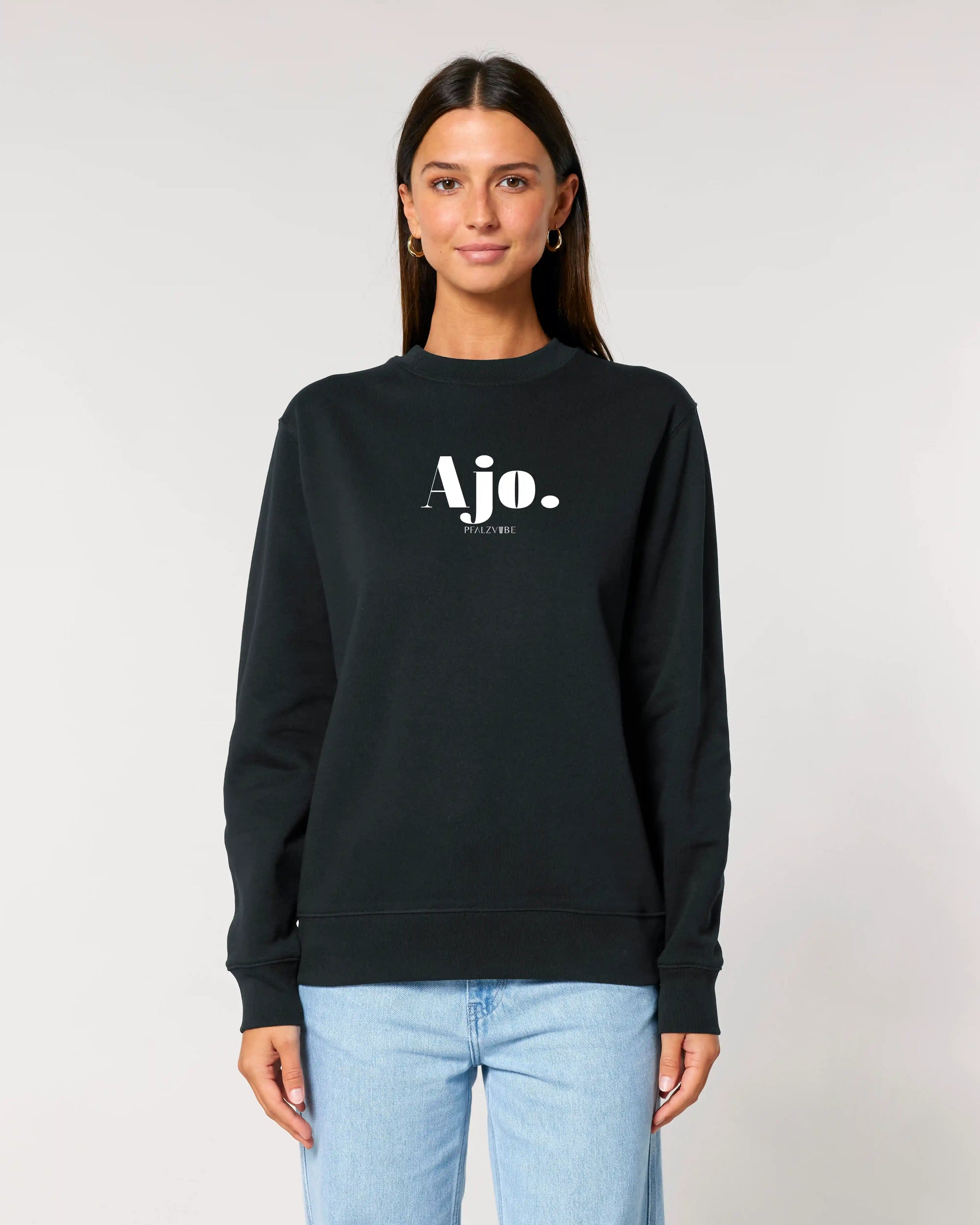 Ajo. Pullover – Frontansicht – Bio Pfaelzer Streetwear | PFALZVIBE