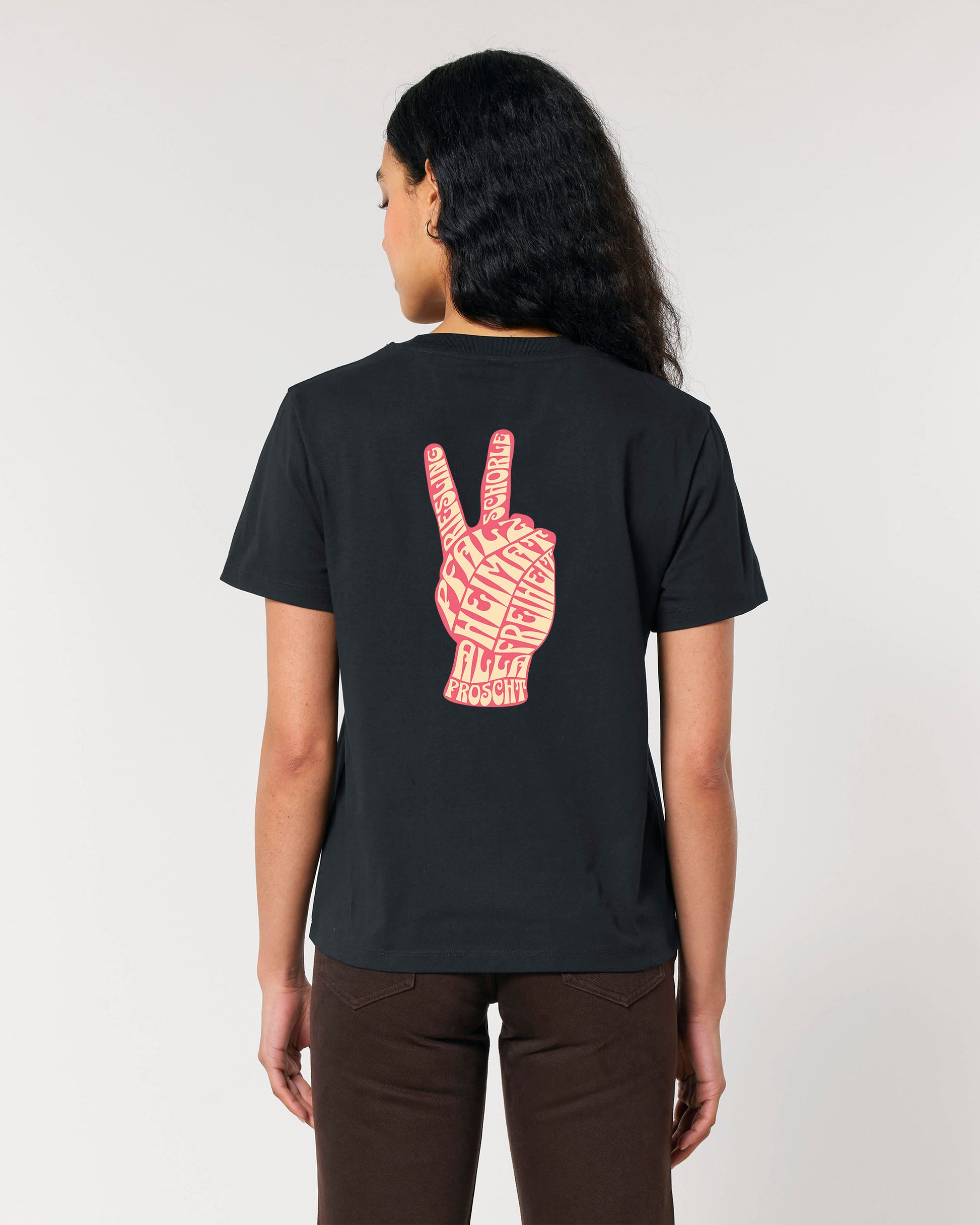 Pfälzer Stolz Damenshirt – Frontansicht – Bio Pfaelzer Streetwear | PFALZVIBE