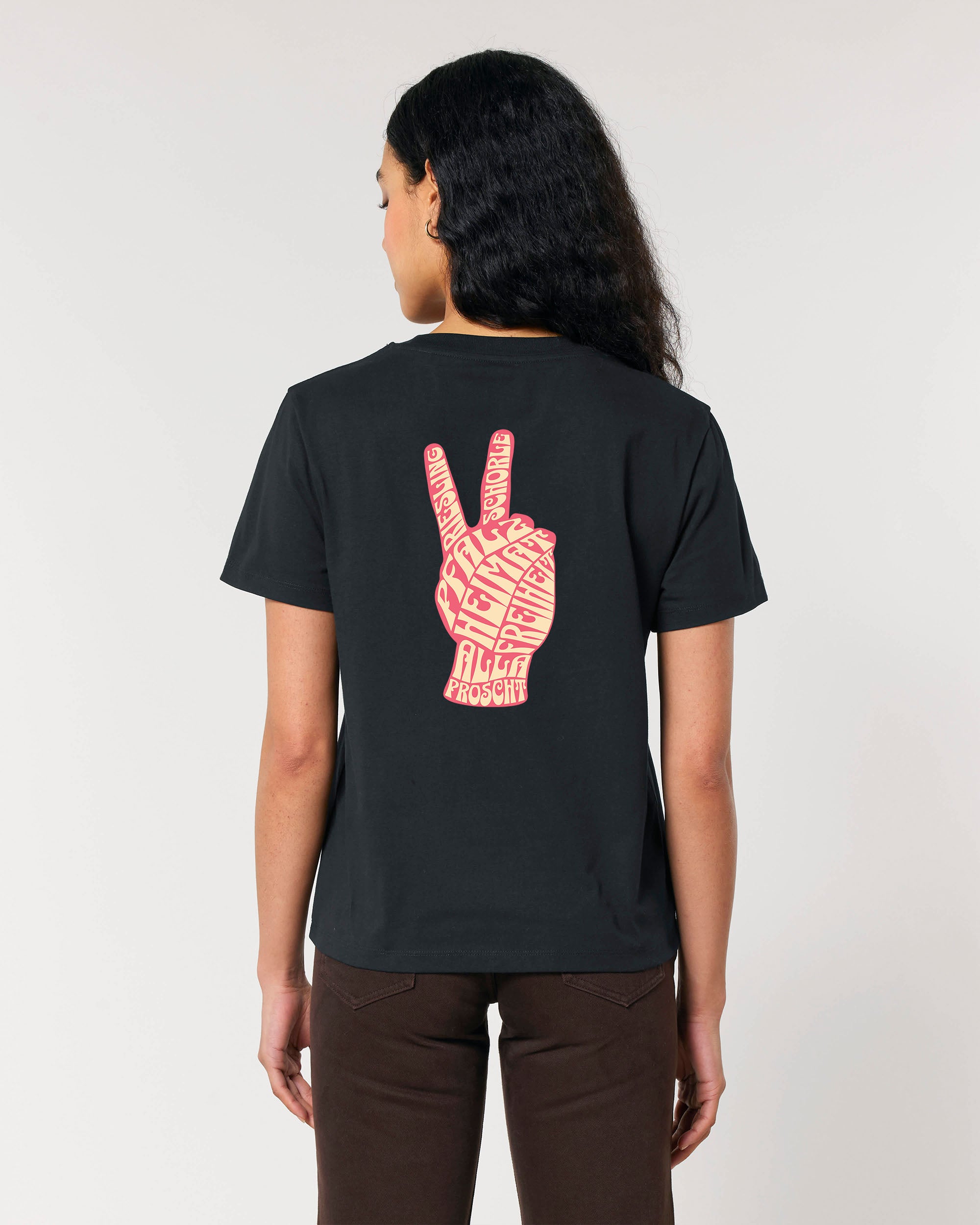 Pfälzer Stolz Damenshirt – Frontansicht – Bio Pfaelzer Streetwear | PFALZVIBE