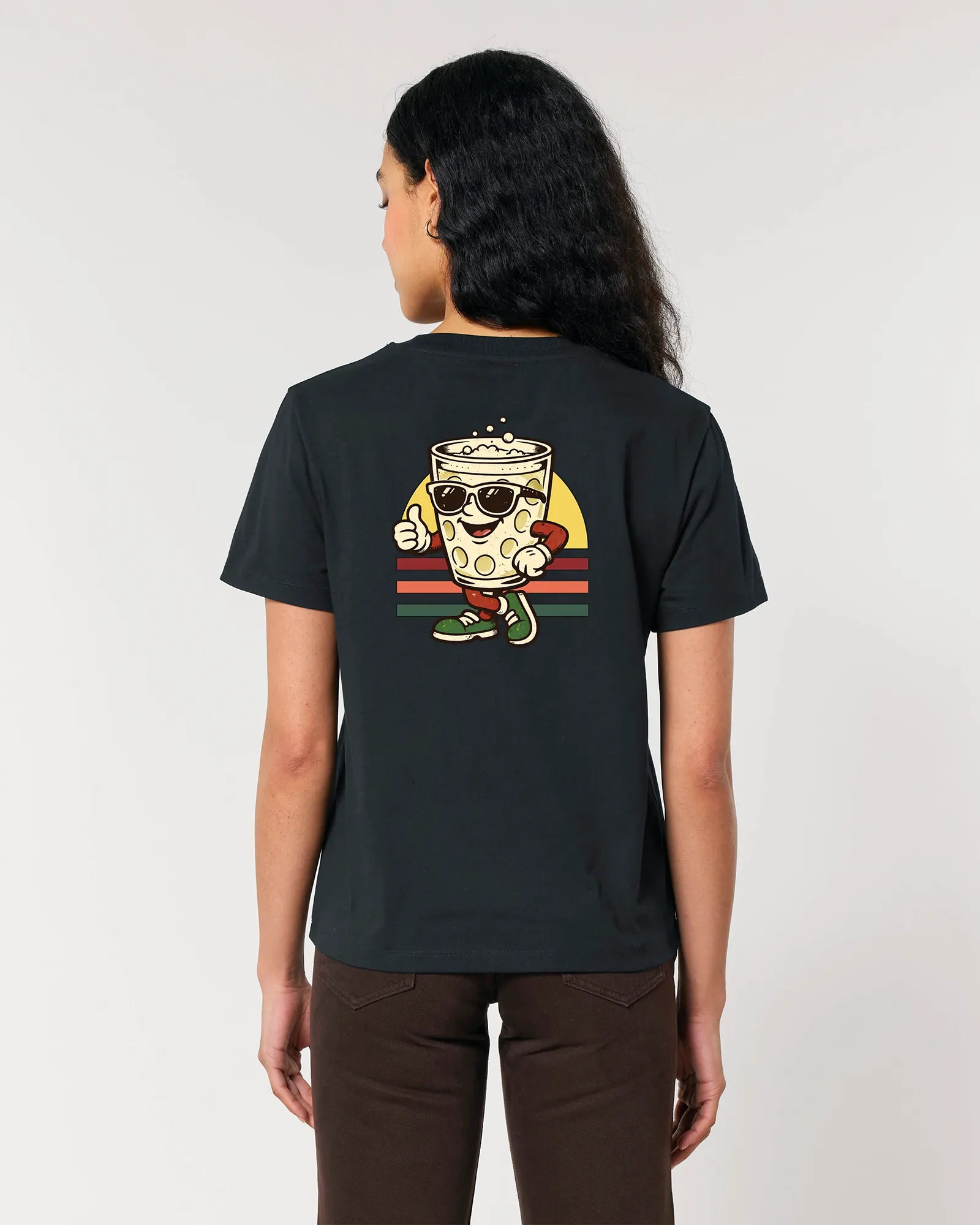 Retro Schoppe Damenshirt – Frontansicht – Bio Pfaelzer Streetwear | PFALZVIBE