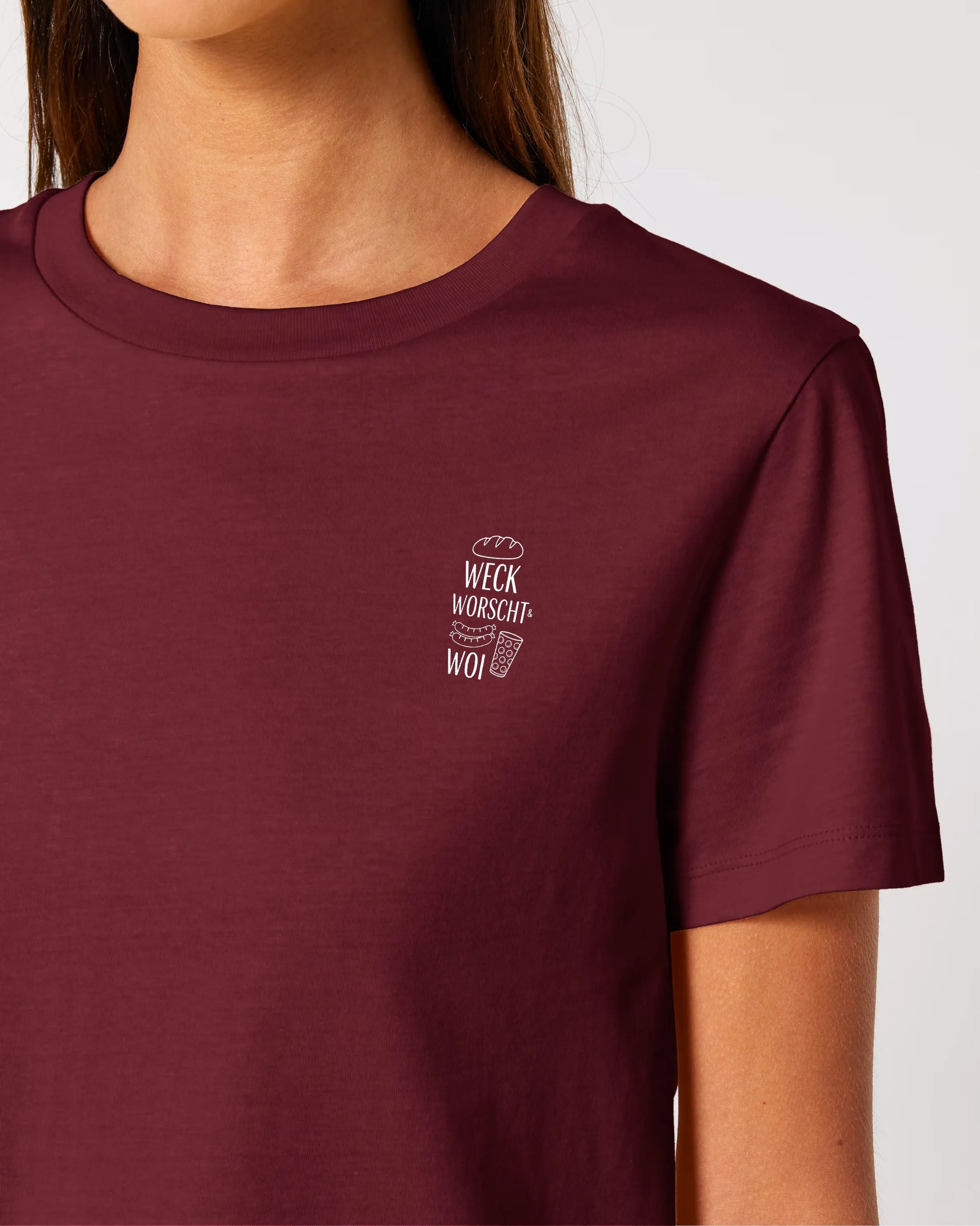 Weck Worscht & Woi - Brustprint (Damenshirt)