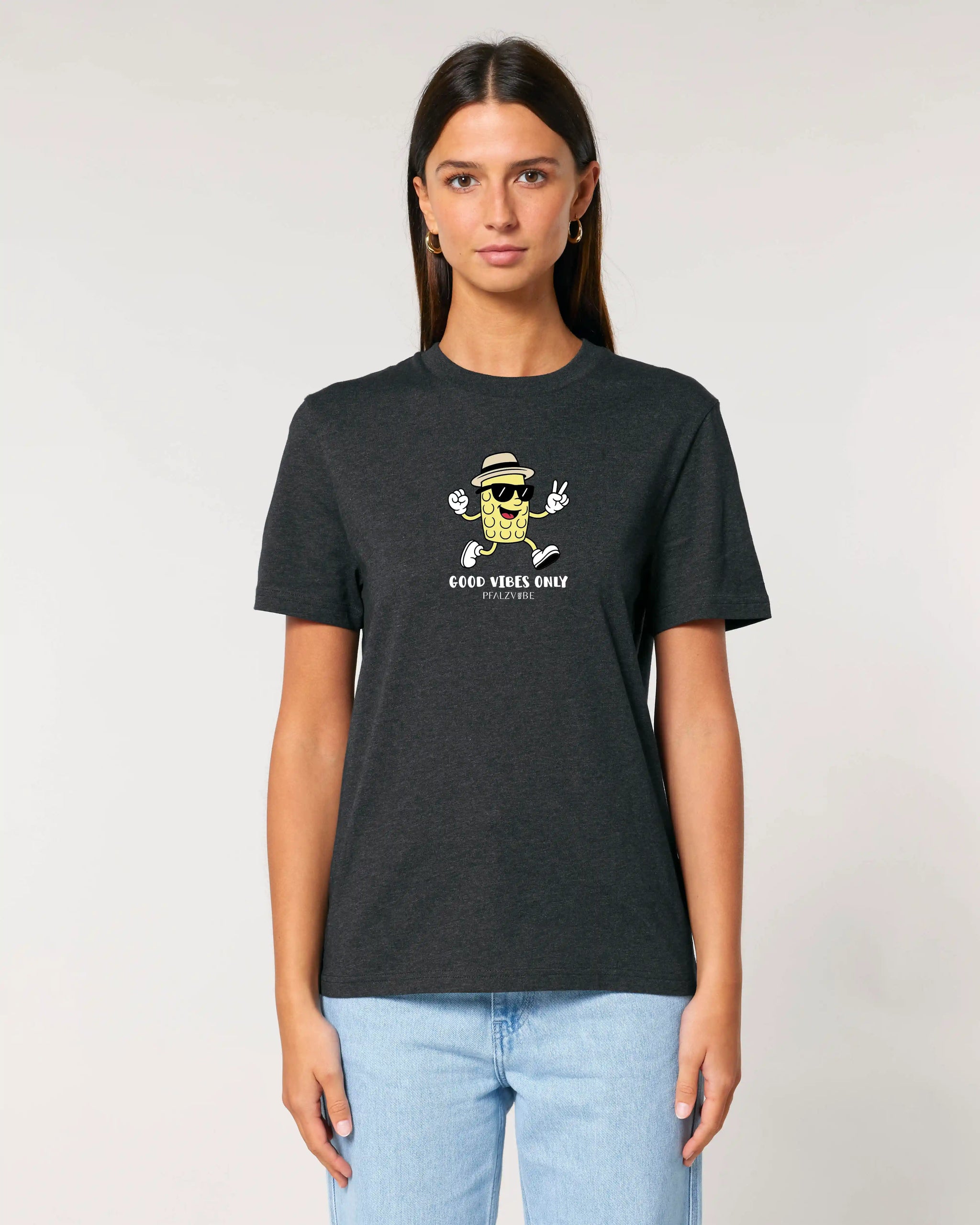 Good Vibes Only Shirt – Produktbild – Bio Pfaelzer Streetwear | PFALZVIBE