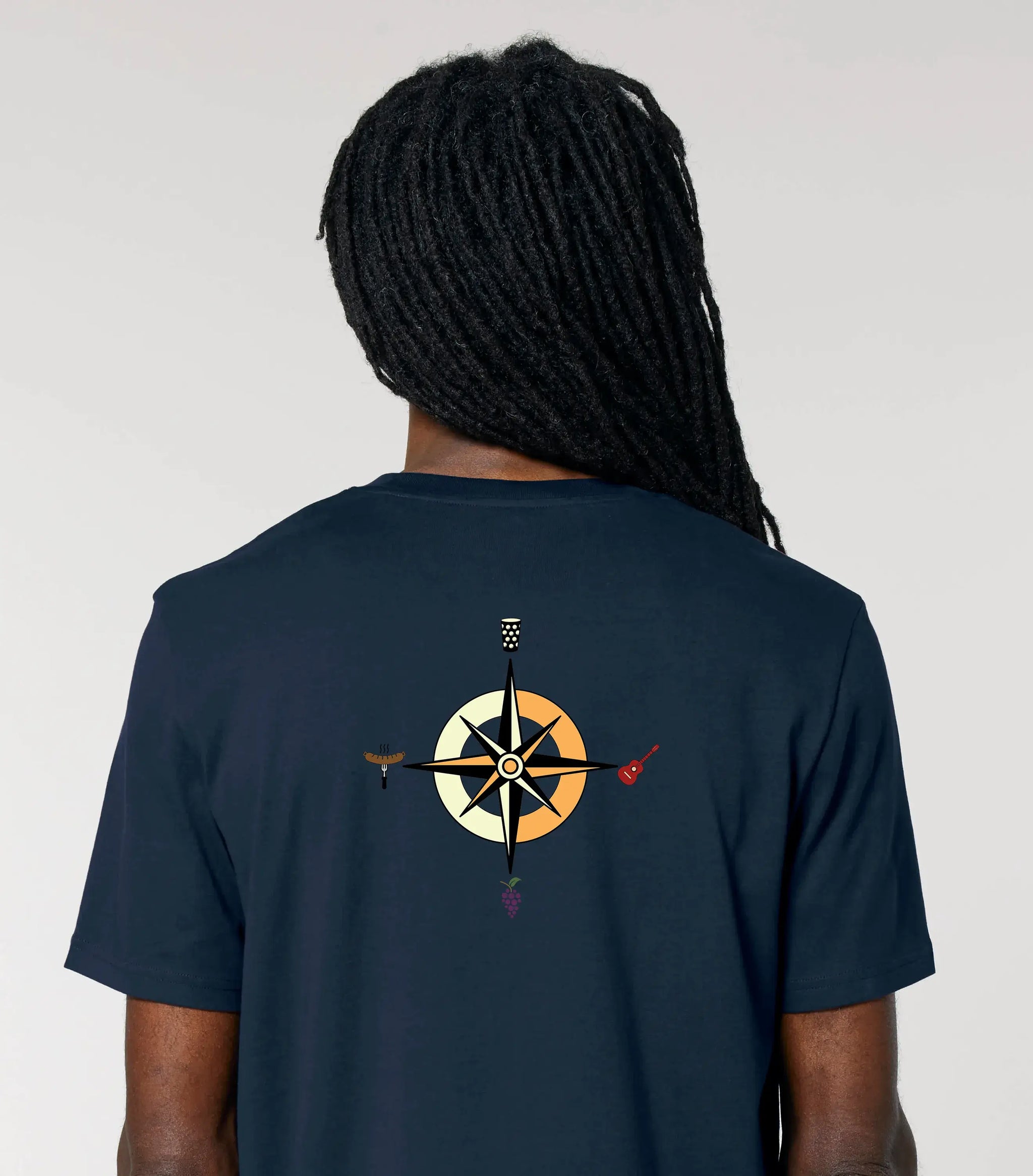 Pfalz-Kompass Classic T-Shirt – Weiteres Bild – Bio Pfaelzer Streetwear | PFALZVIBE