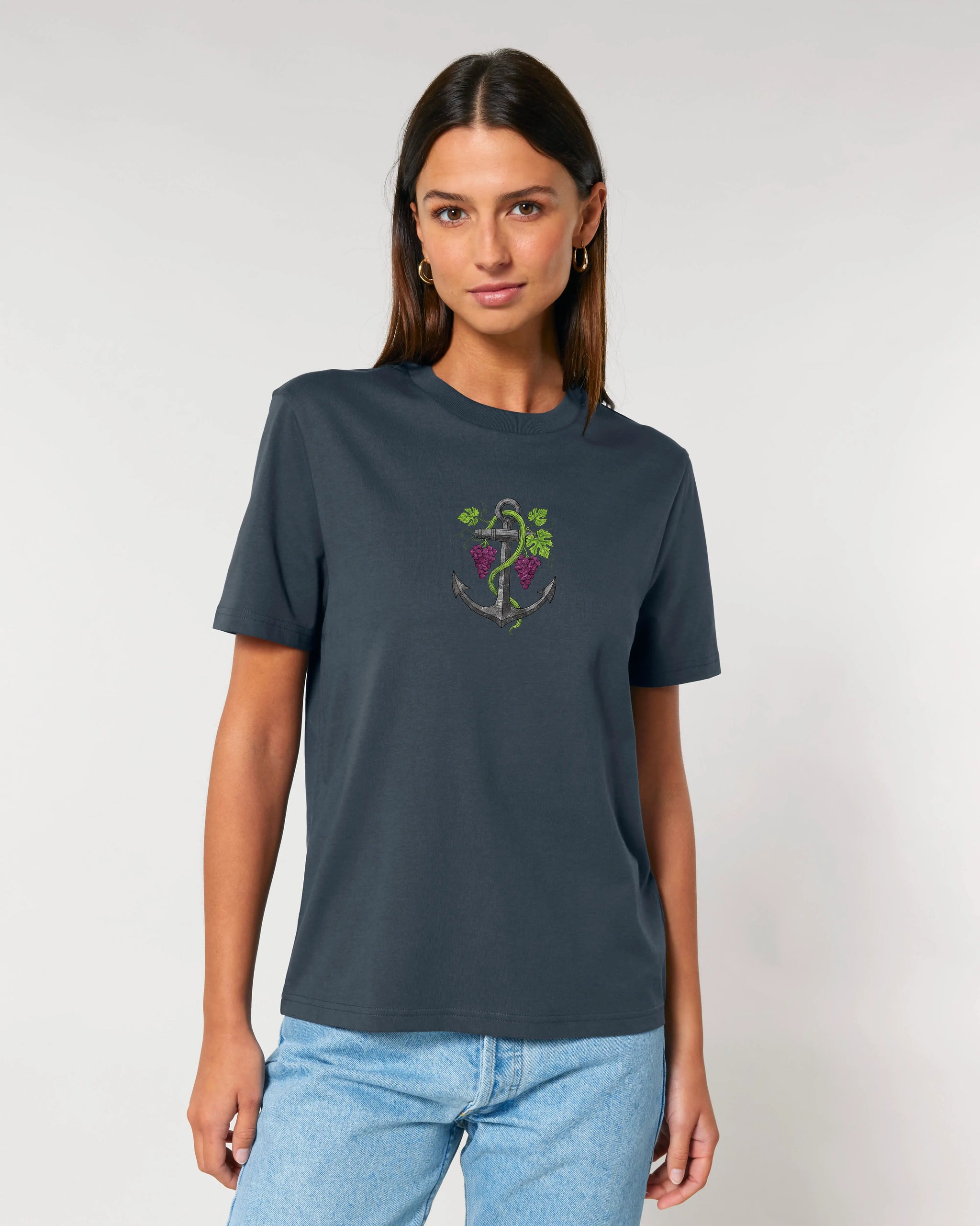 Pfalzanker T-Shirt - Brustprint groß – Detailansicht – Bio Pfaelzer Streetwear | PFALZVIBE