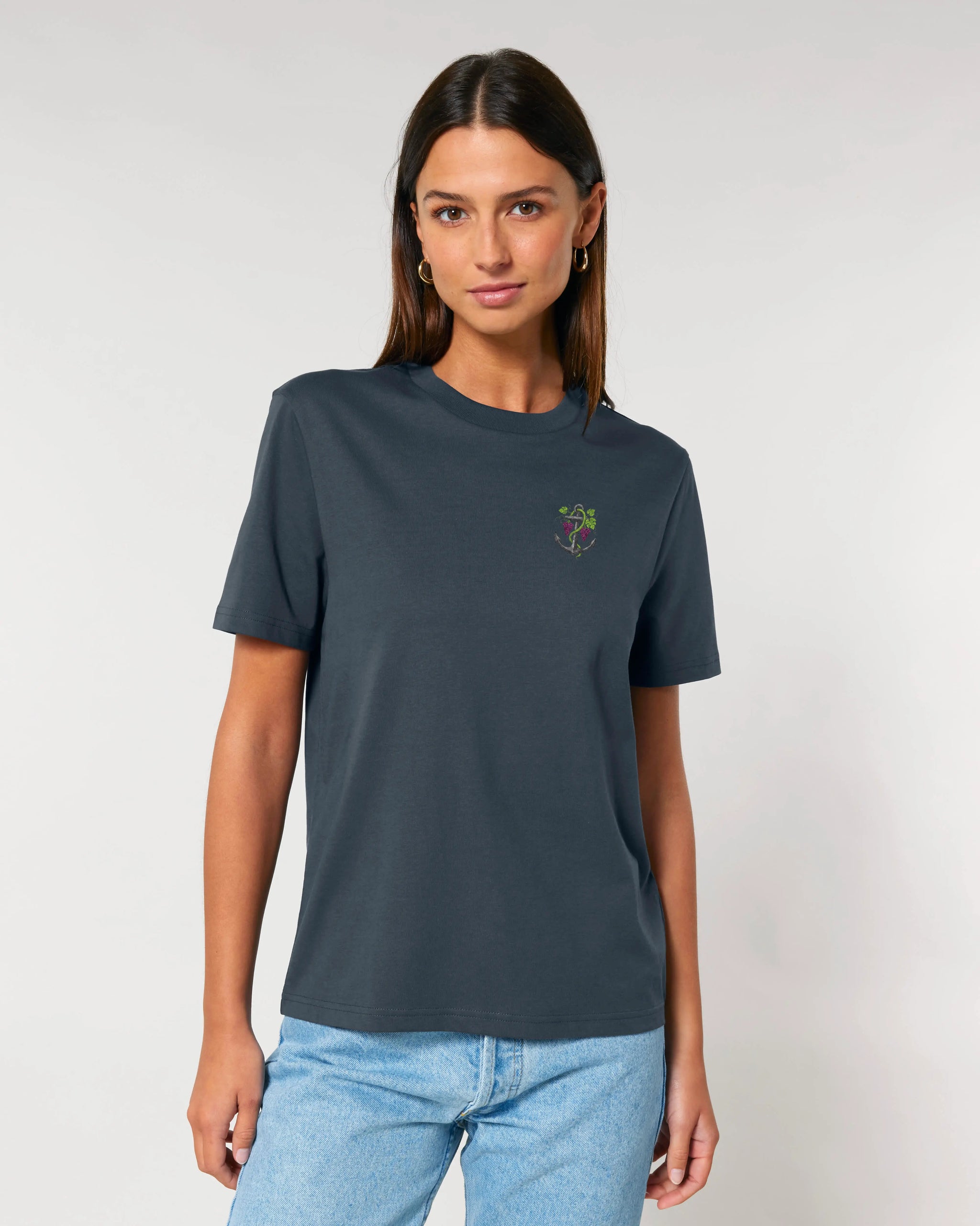 Pfalzanker T-Shirt - Brustprint klein – Frontansicht – Bio Pfaelzer Streetwear | PFALZVIBE