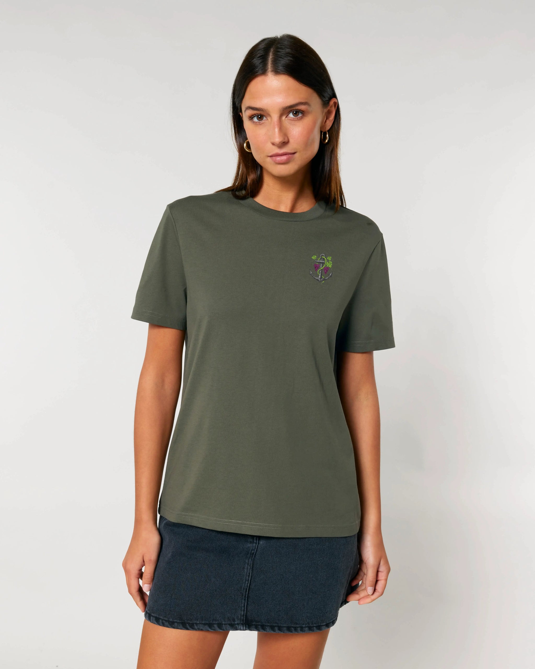 Pfalzanker T-Shirt - Brustprint klein – Produktbild – Bio Pfaelzer Streetwear | PFALZVIBE