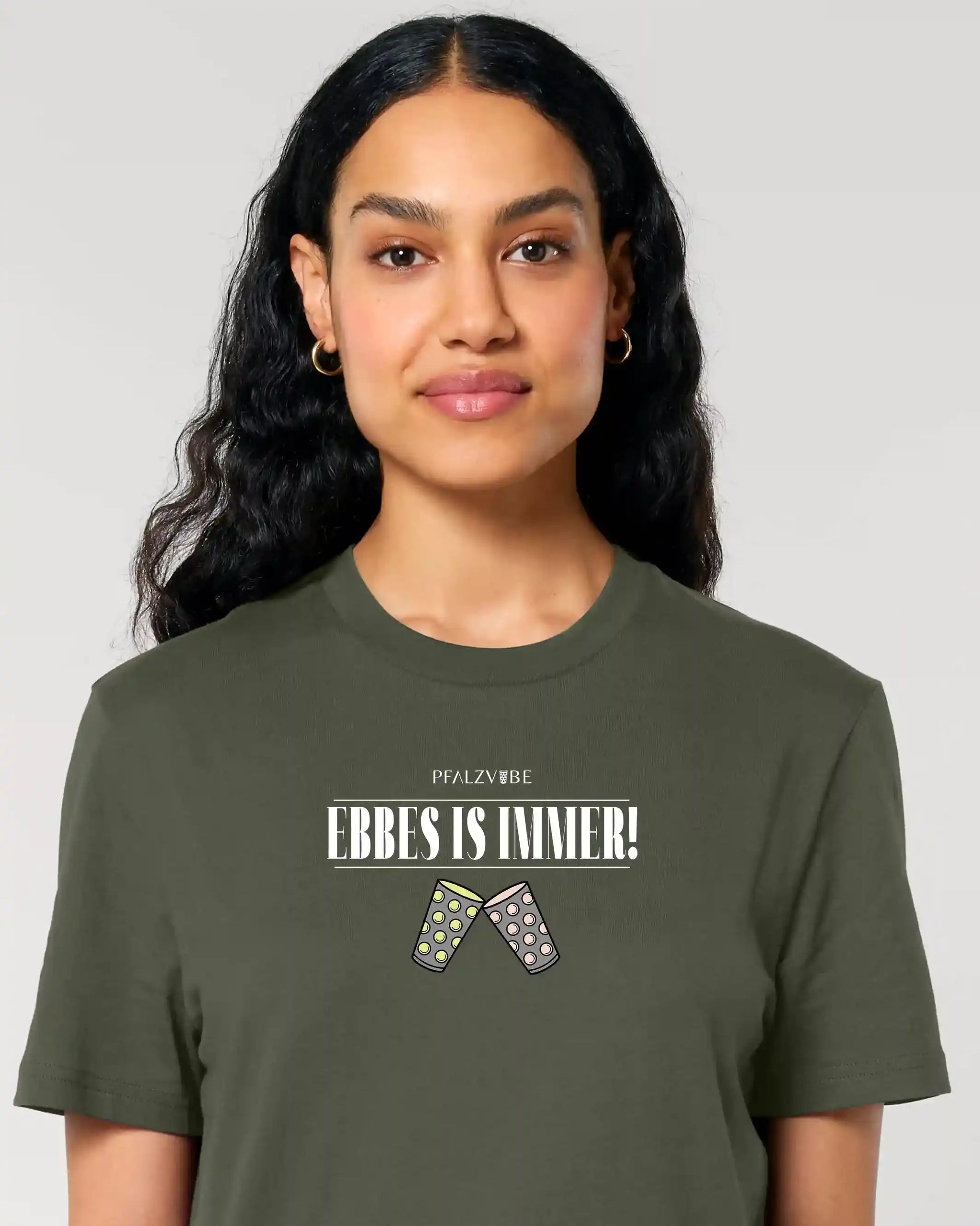 EBBES IS IMMER! T-Shirt – Produktbild – Bio Pfaelzer Streetwear | PFALZVIBE