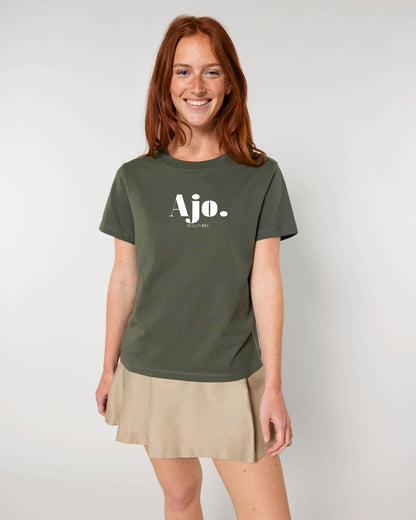 Ajo. Damenshirt – Frontansicht – Bio Pfaelzer Streetwear | PFALZVIBE