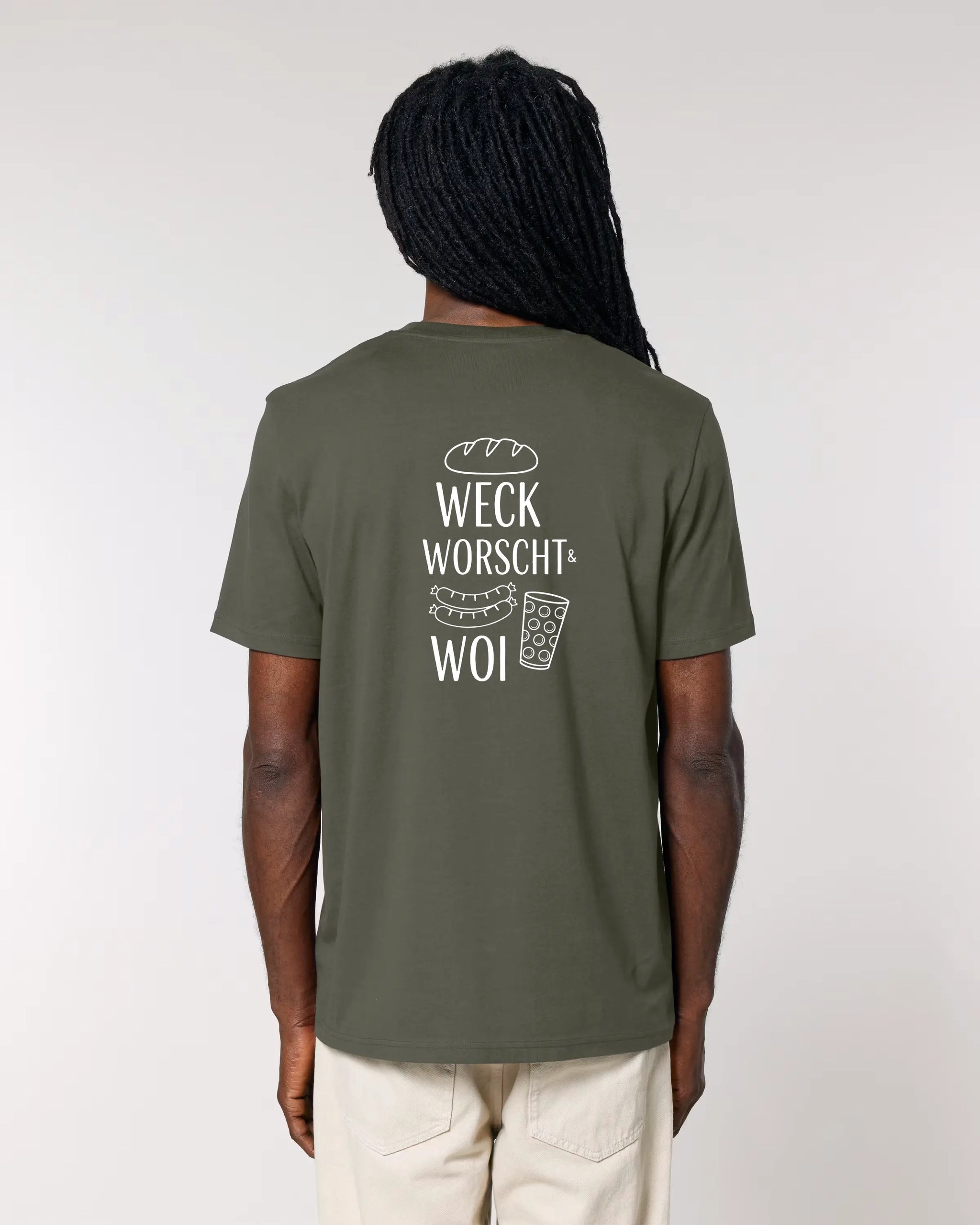 Weck Worscht & Woi - Rückenprint – Produktbild – Bio Pfaelzer Streetwear | PFALZVIBE