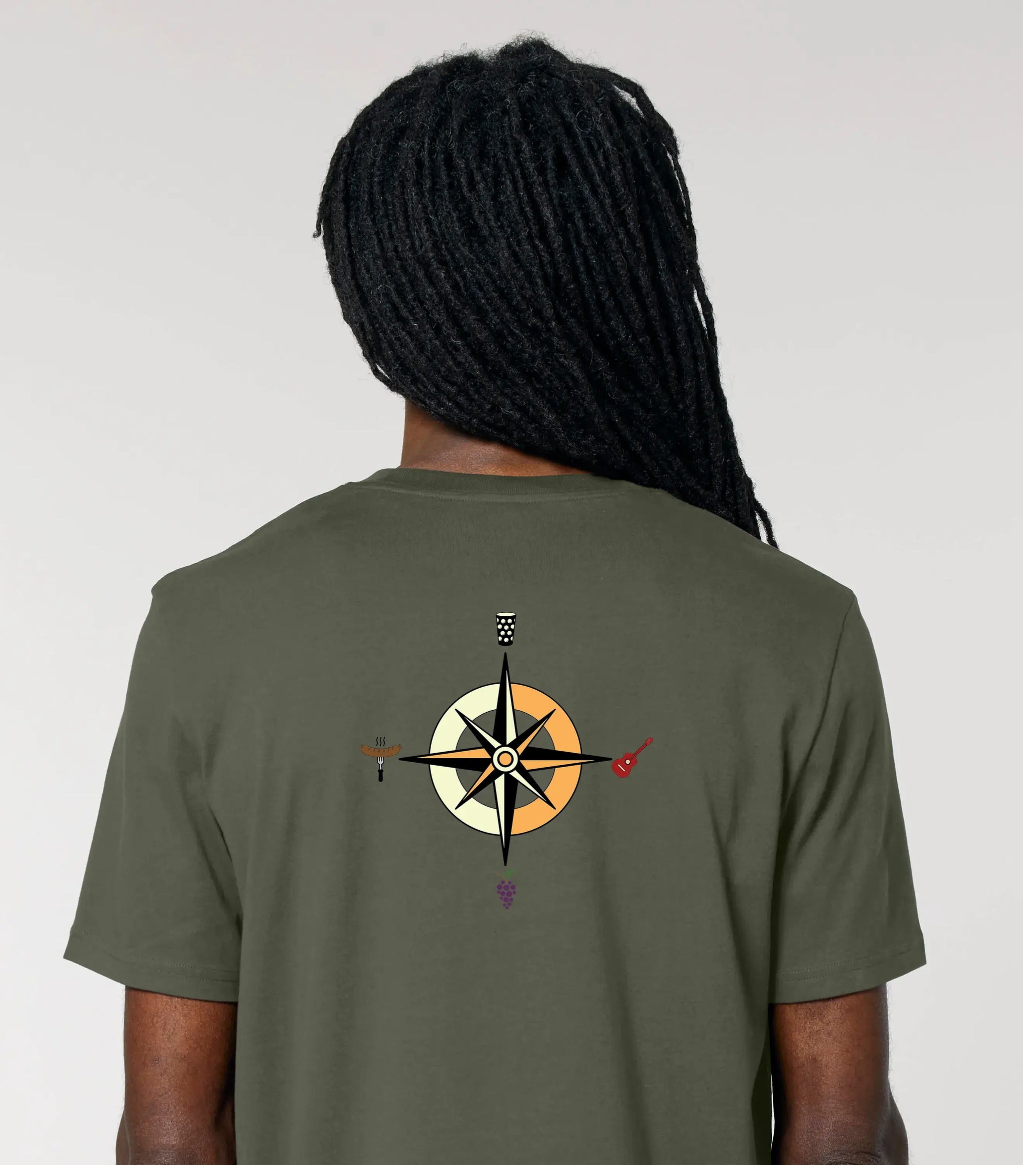Pfalz-Kompass Classic T-Shirt – Produktbild – Bio Pfaelzer Streetwear | PFALZVIBE