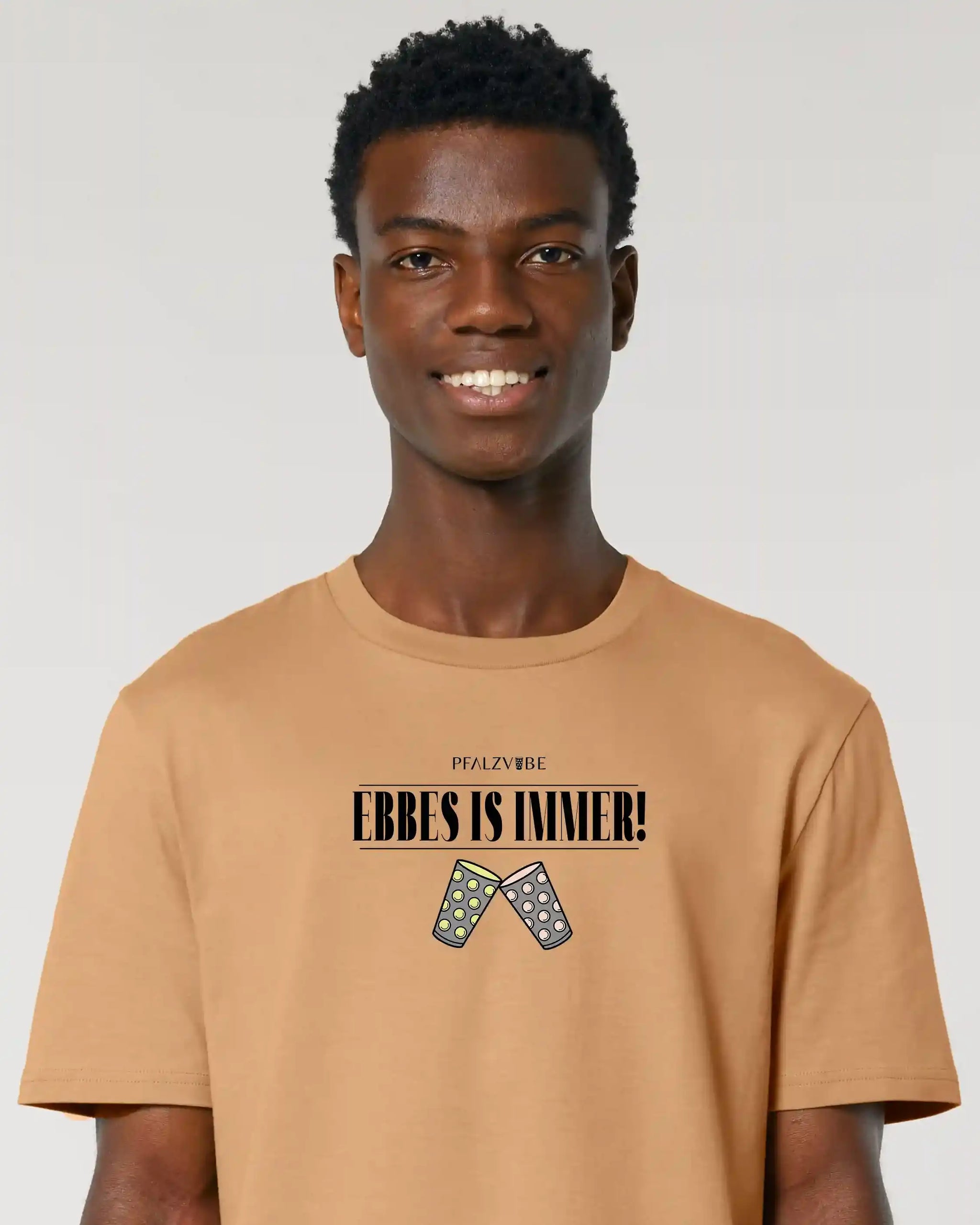 EBBES IS IMMER! T-Shirt – Produktbild – Bio Pfaelzer Streetwear | PFALZVIBE