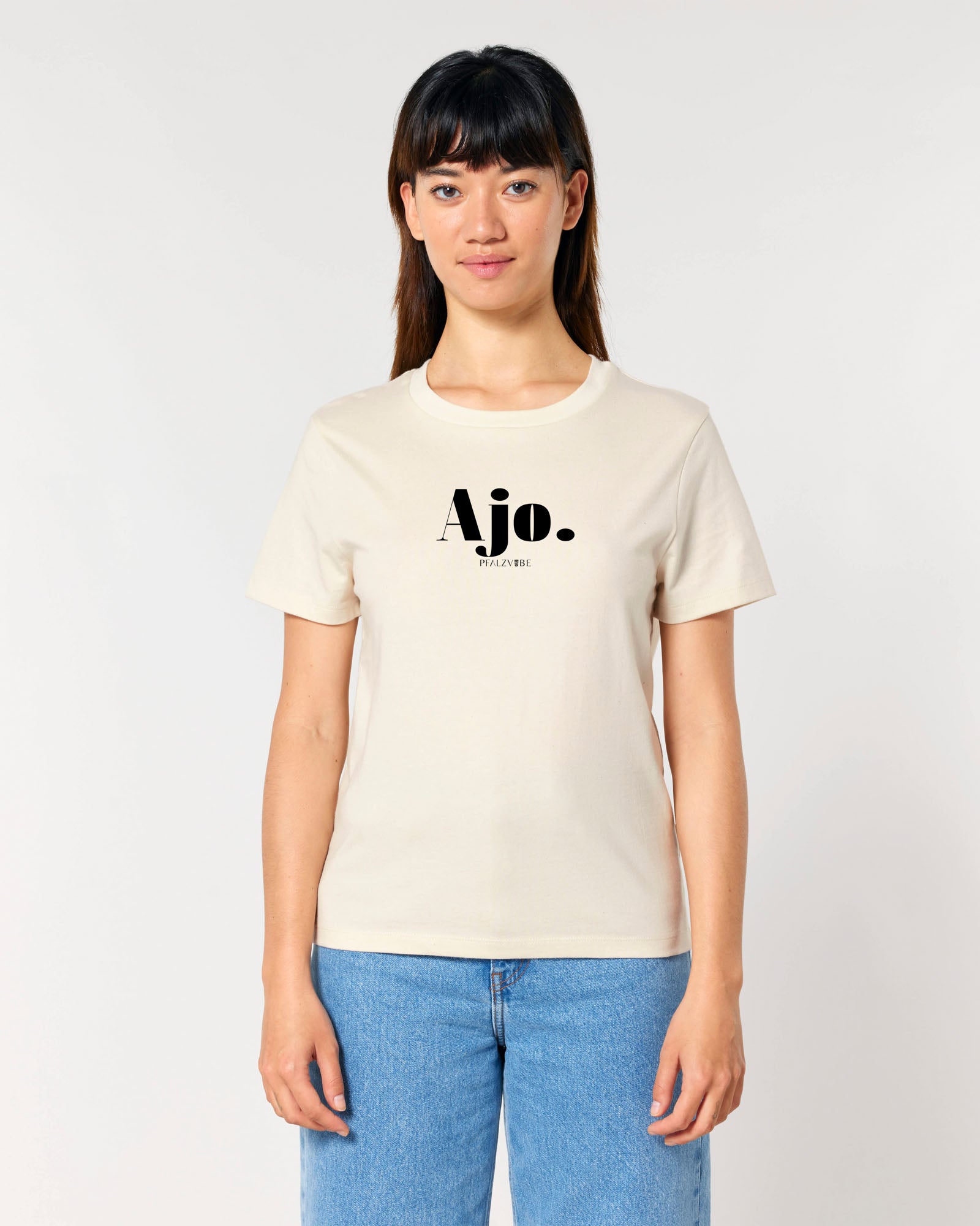 Ajo. Damenshirt – Produktbild – Bio Pfaelzer Streetwear | PFALZVIBE