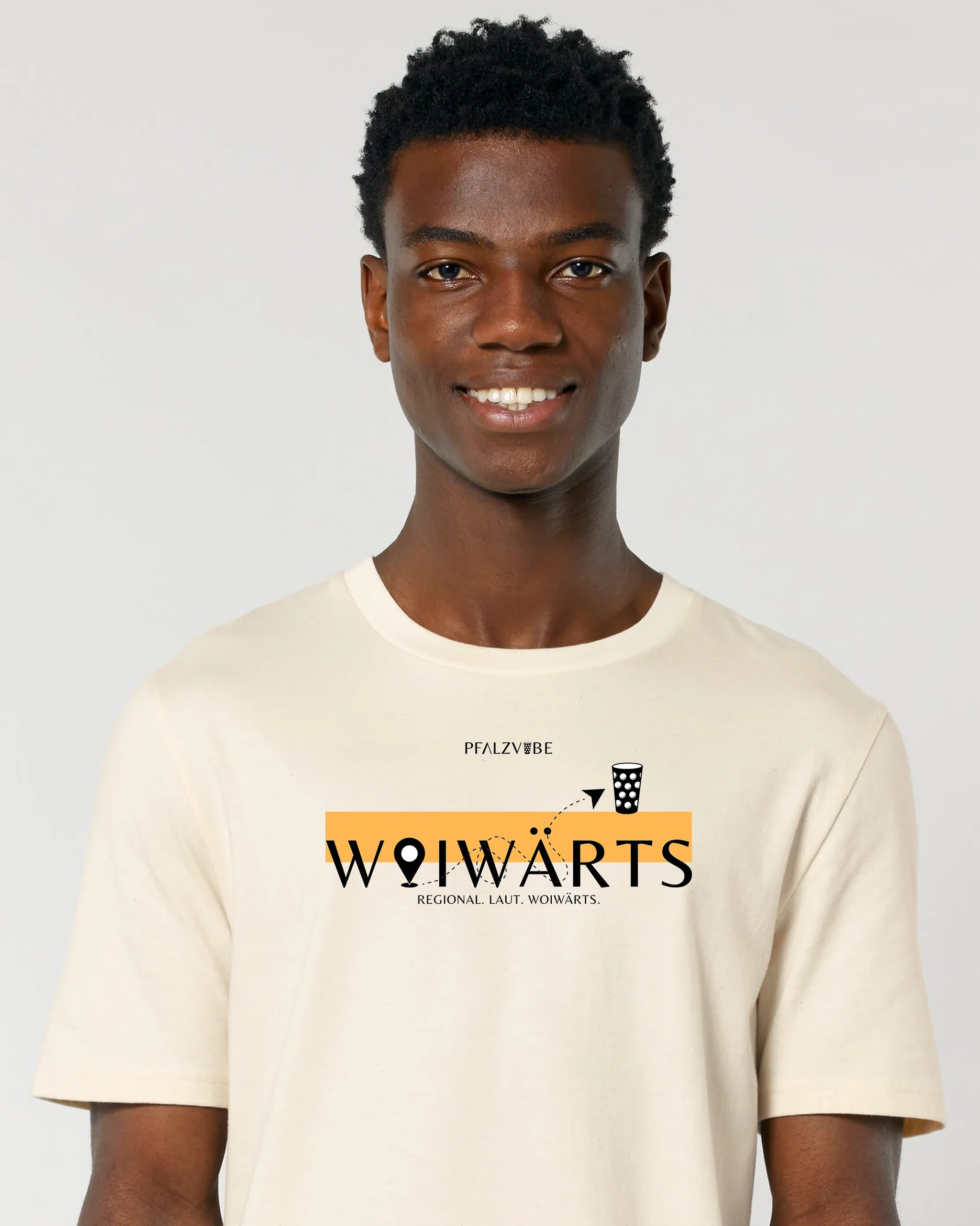 WOIWÄRTS Pfalz First T-Shirt – Weiteres Bild – Bio Pfaelzer Streetwear | PFALZVIBE