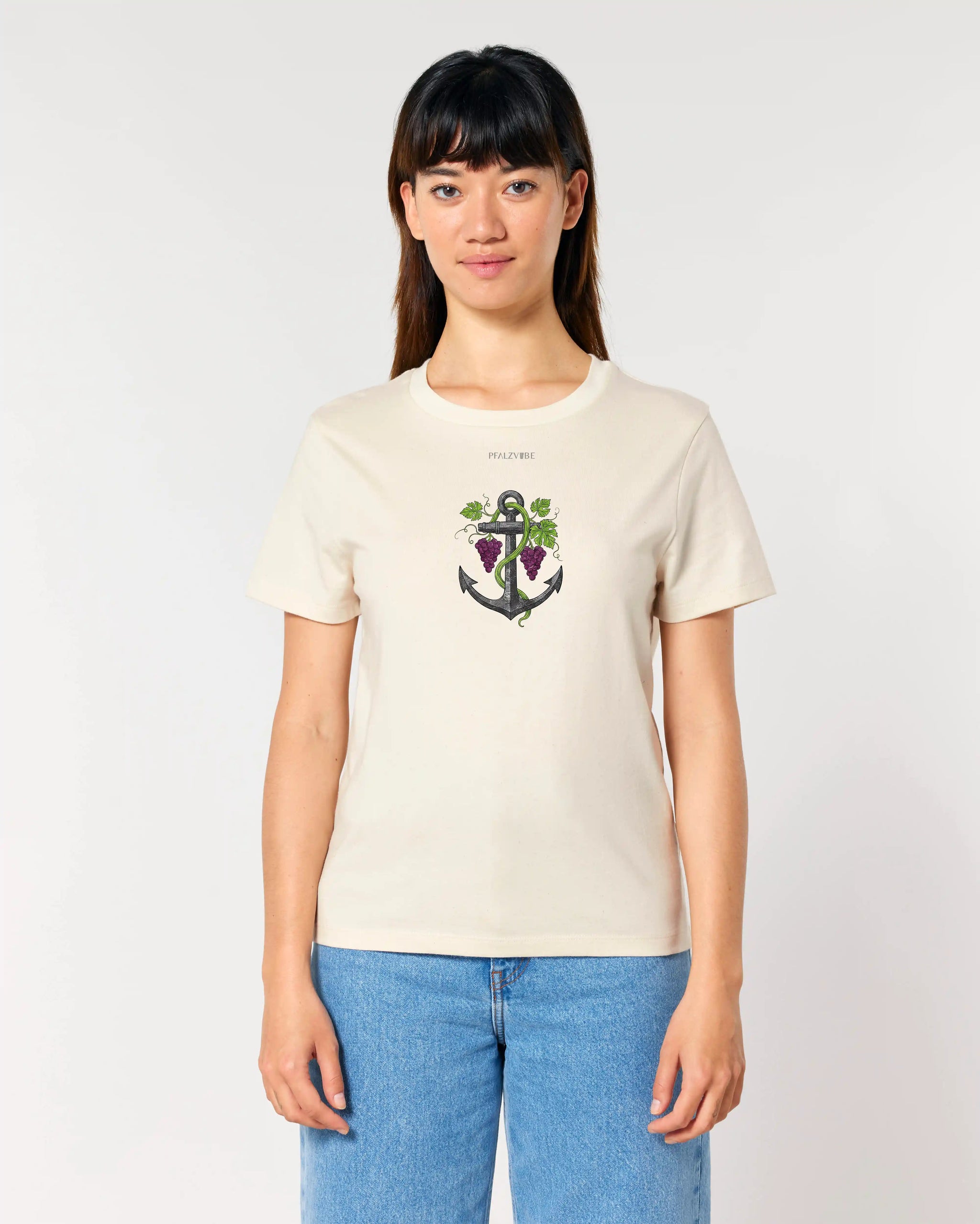 Pfalzanker Damenshirt – Detailansicht – Bio Pfaelzer Streetwear | PFALZVIBE