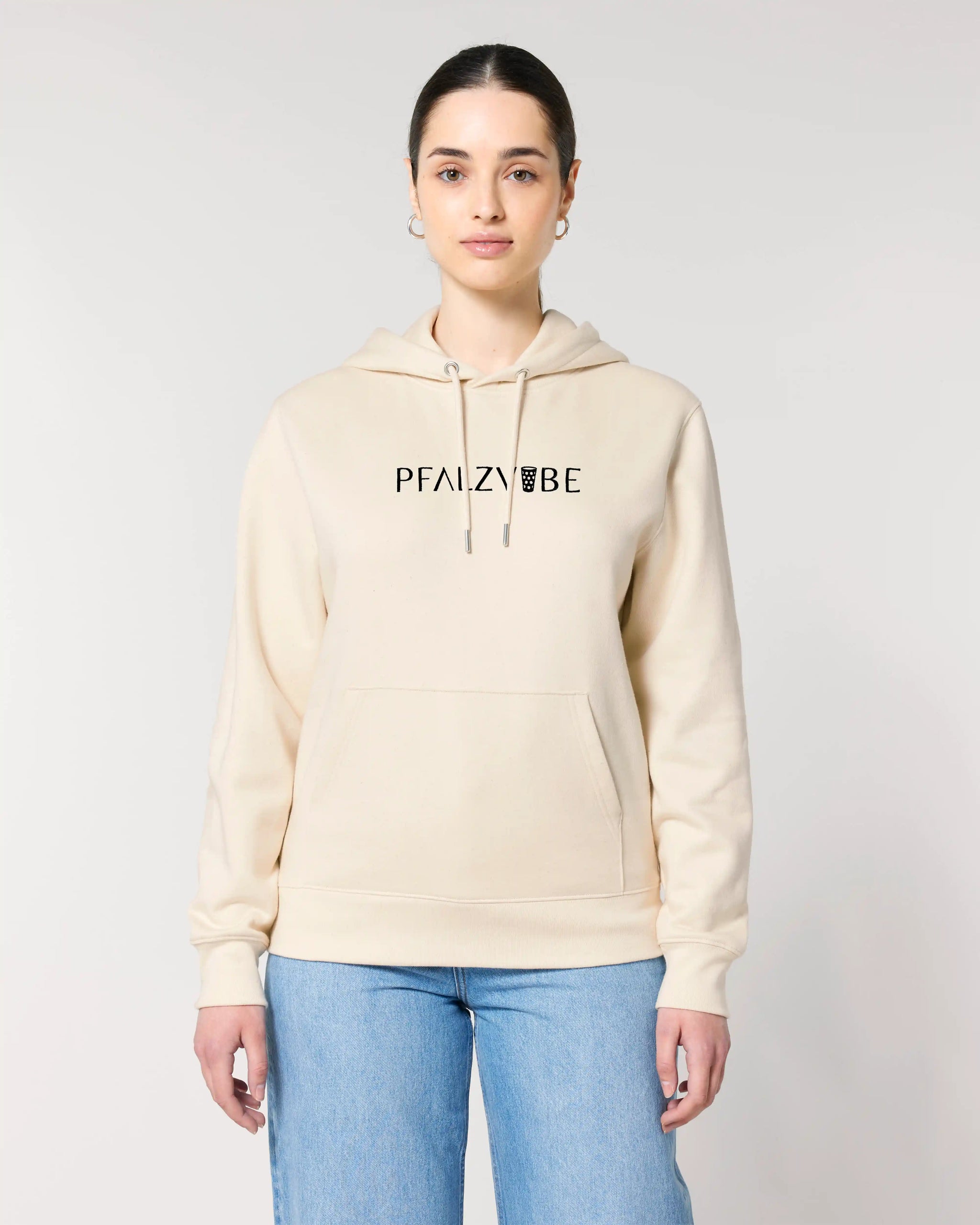PFALZVIBE Premium Stick Hoodie – Produktbild – Bio Pfaelzer Streetwear | PFALZVIBE