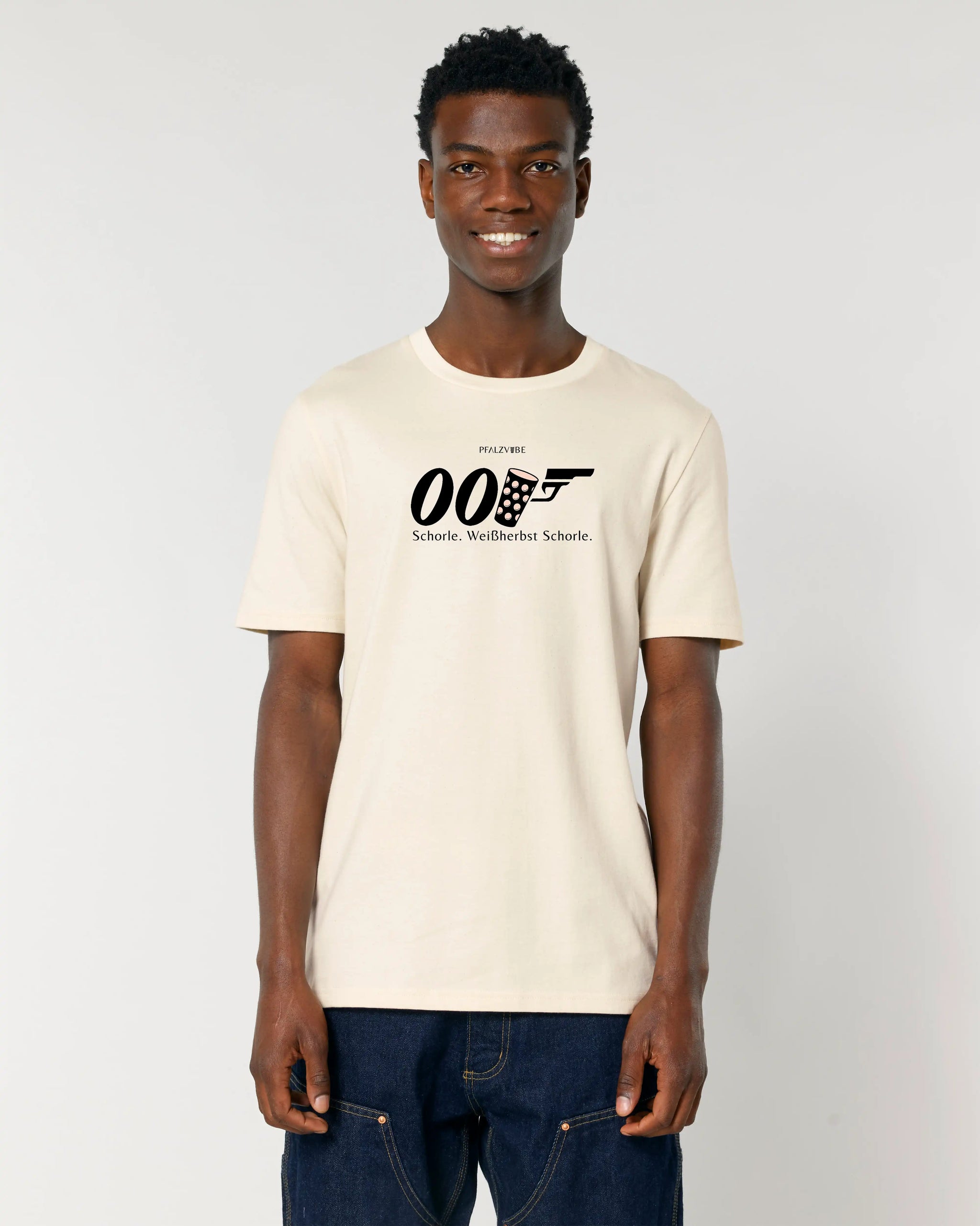 00Schorle T-Shirt - Schorle. Weißherbst Schorle – Produktbild – Bio Pfaelzer Streetwear | PFALZVIBE