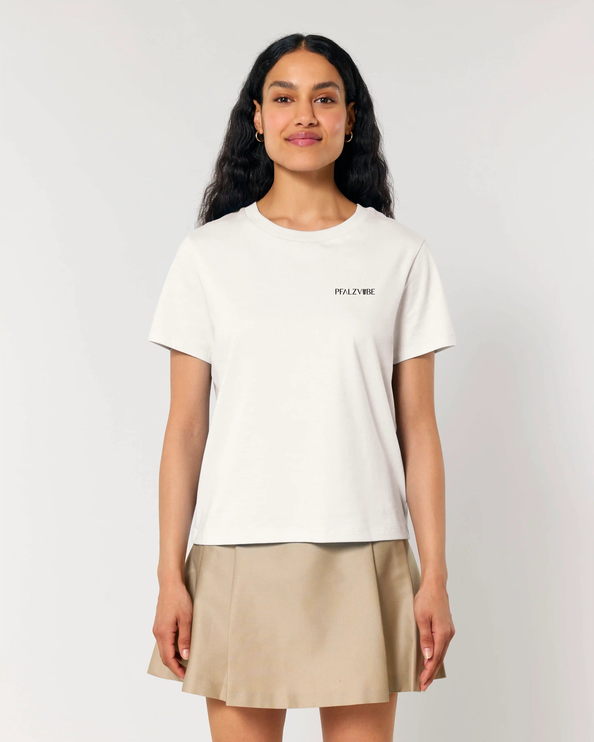Pfälzer Stolz Damenshirt – Seitenansicht – Bio Pfaelzer Streetwear | PFALZVIBE