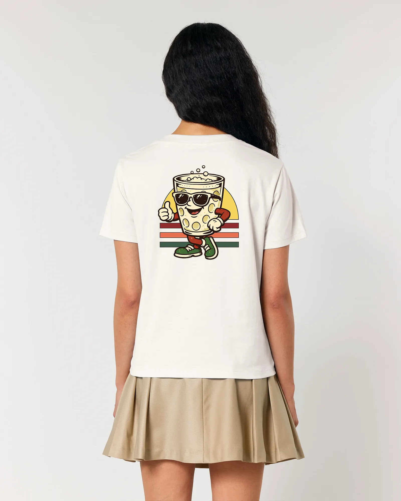 Retro Schoppe Damenshirt – Detailansicht – Bio Pfaelzer Streetwear | PFALZVIBE