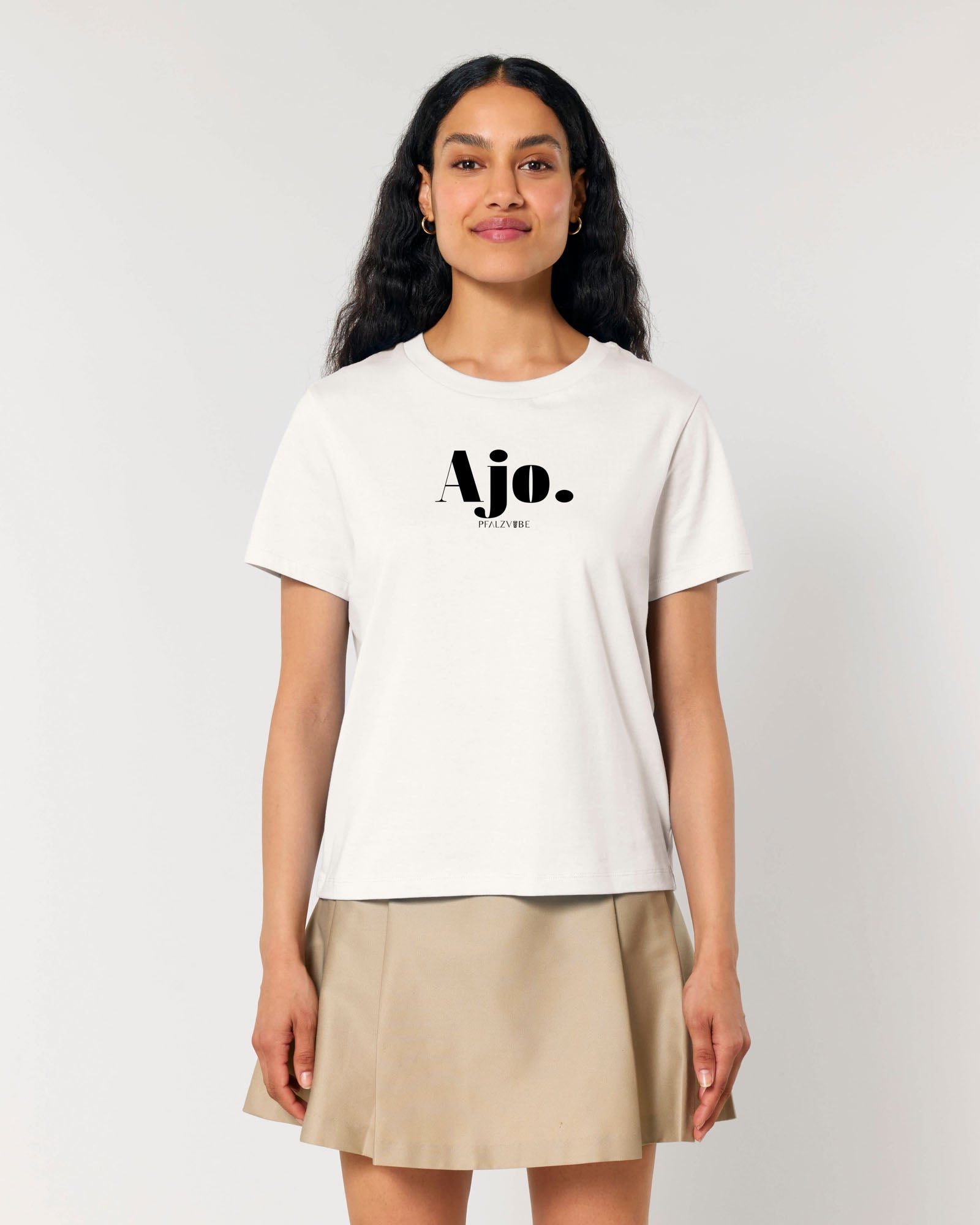 Ajo. Damenshirt – Produktbild – Bio Pfaelzer Streetwear | PFALZVIBE