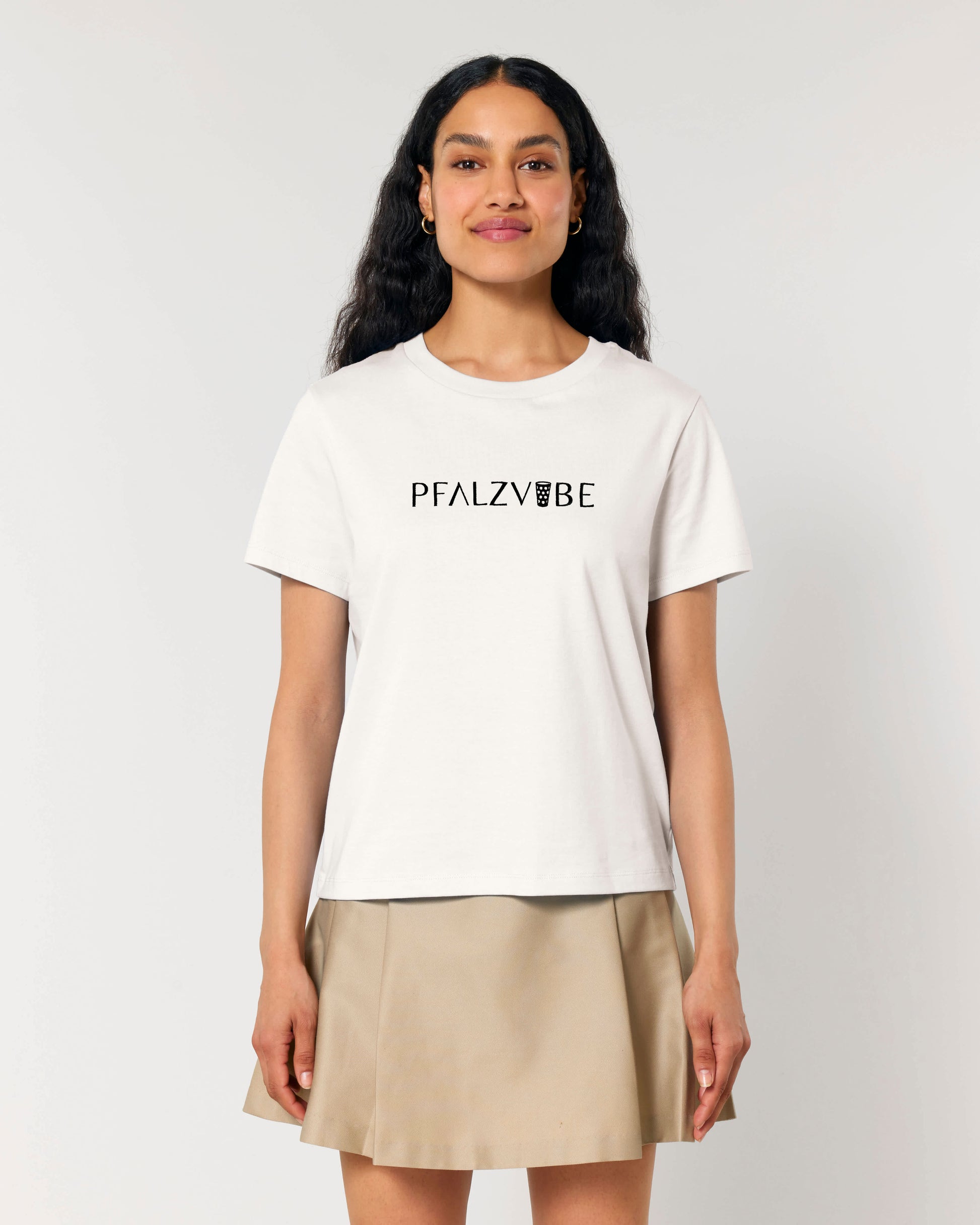 PFALZVIBE Logo-Stick Damenshirt – Rueckansicht – Bio Pfaelzer Streetwear | PFALZVIBE