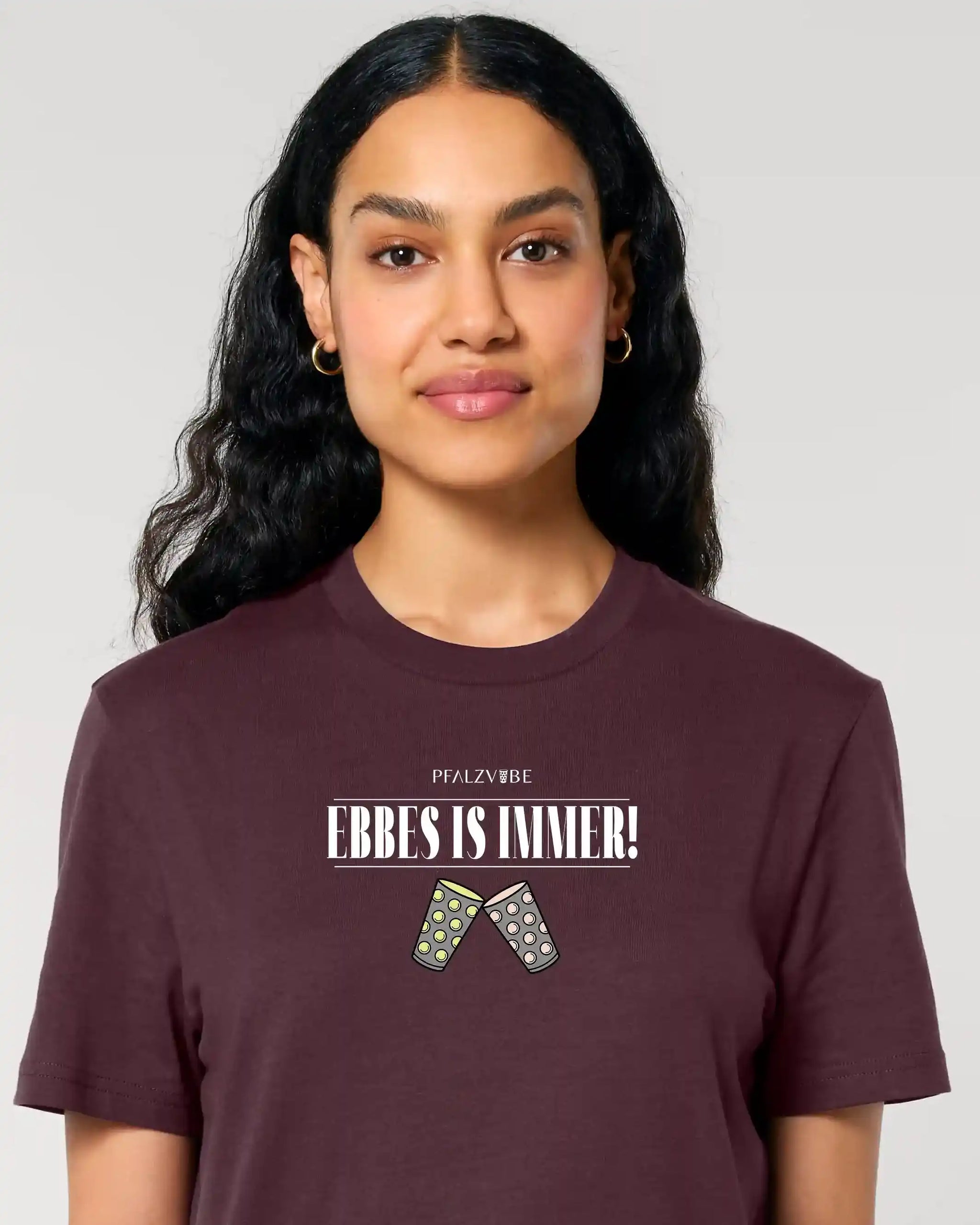 EBBES IS IMMER! T-Shirt – Produktbild – Bio Pfaelzer Streetwear | PFALZVIBE