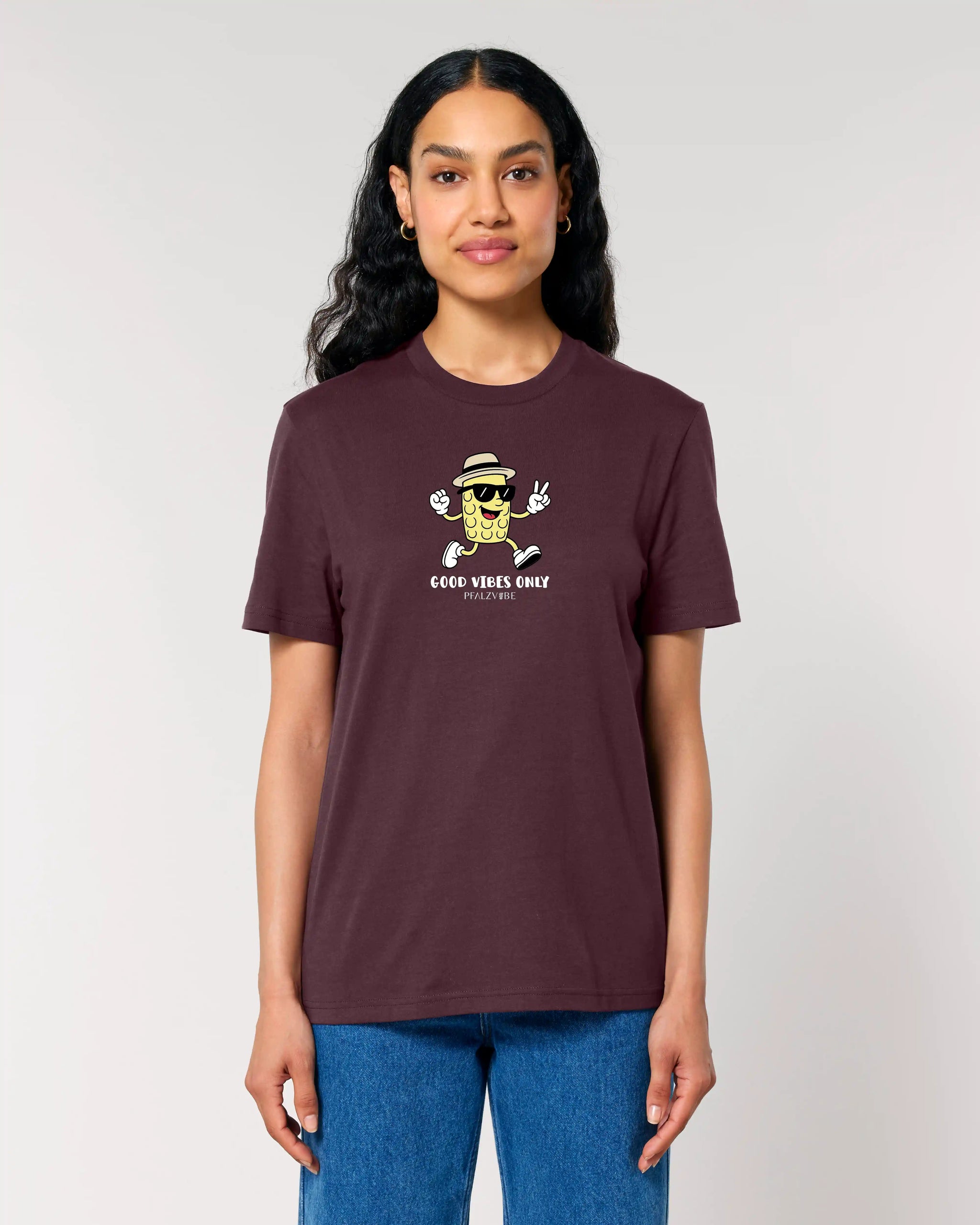 Good Vibes Only Shirt – Produktbild – Bio Pfaelzer Streetwear | PFALZVIBE