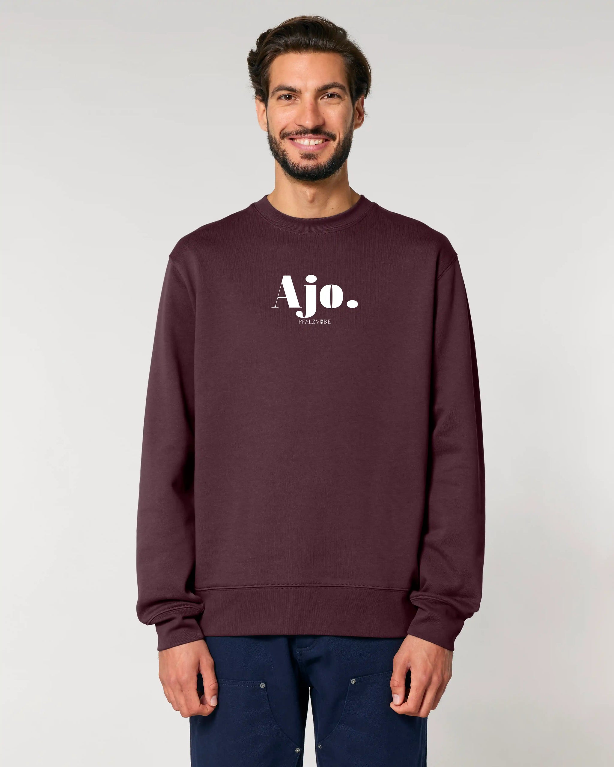 Ajo. Pullover – Seitenansicht – Bio Pfaelzer Streetwear | PFALZVIBE