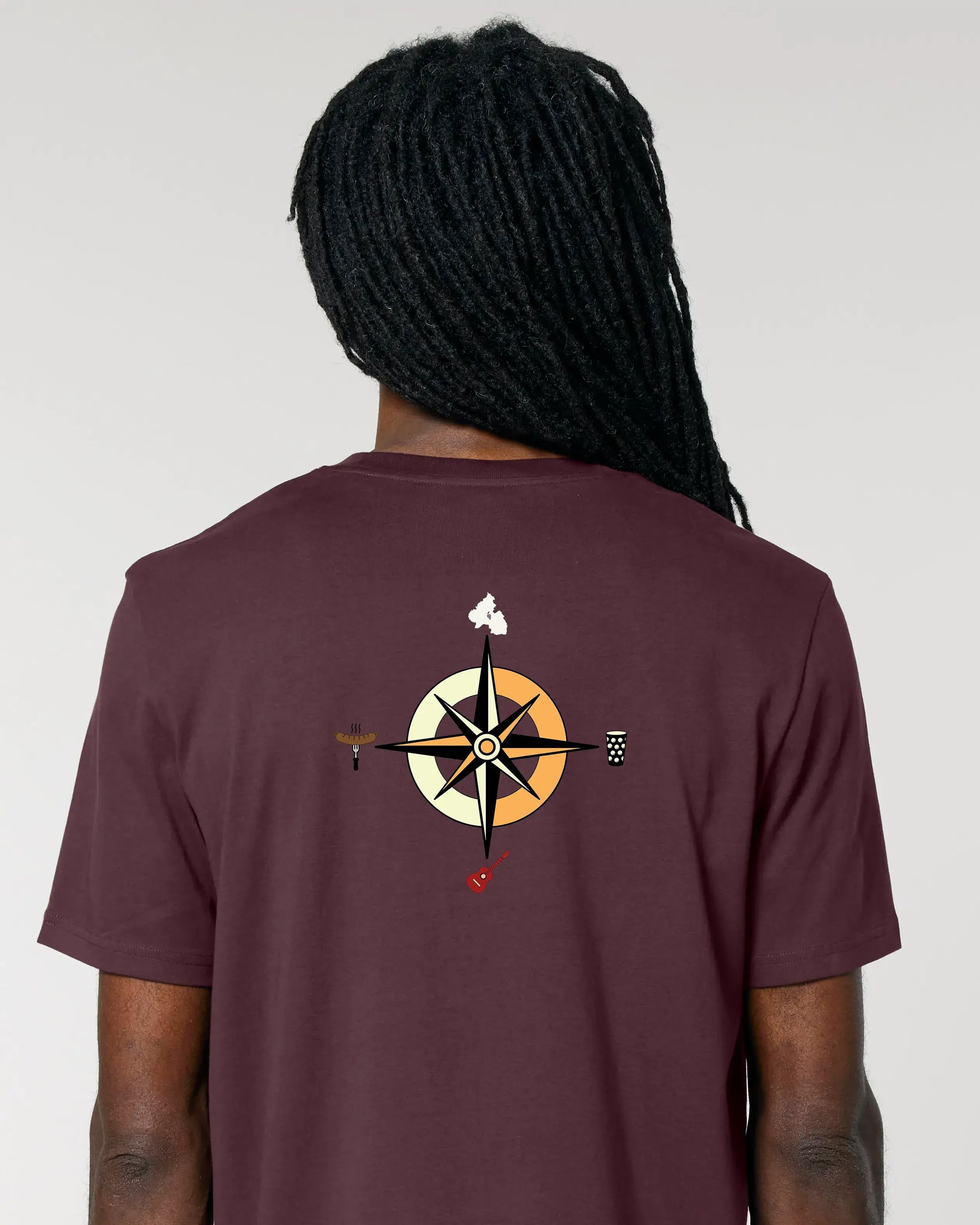 Pfalz-Kompass Heritage T-Shirt – Produktbild – Bio Pfaelzer Streetwear | PFALZVIBE