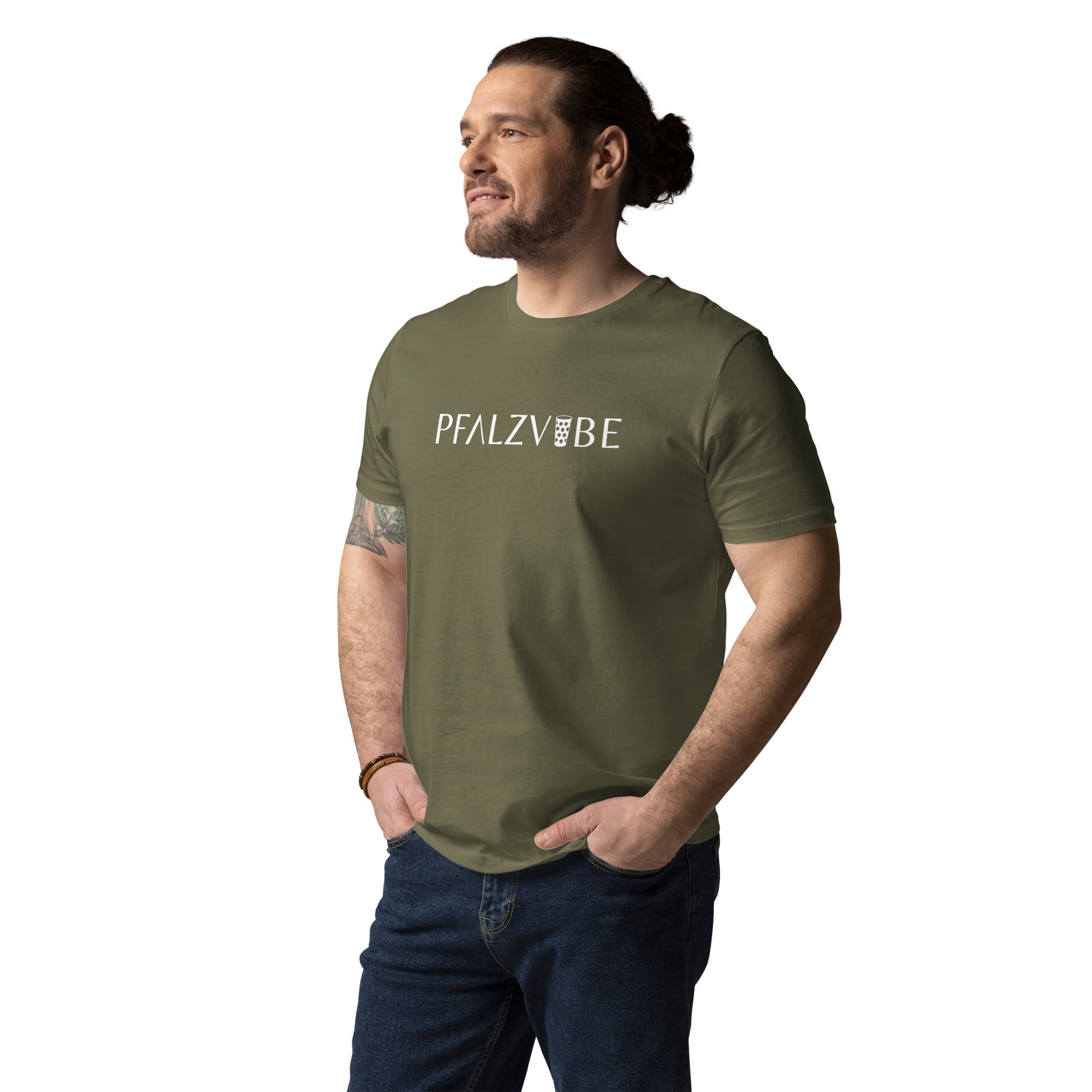 PFALZVIBE Classic Logo T-Shirt – Rueckansicht – Bio Pfaelzer Streetwear | PFALZVIBE