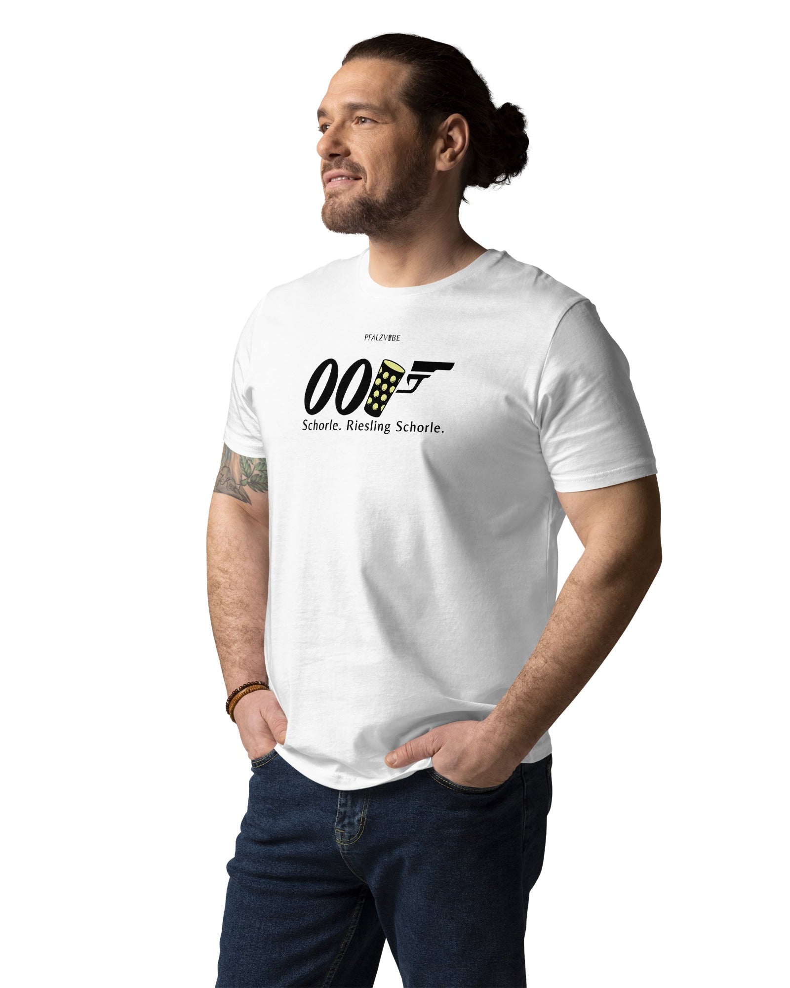 00Schorle T-Shirt - Schorle. Riesling Schorle. – Frontansicht – Bio Pfaelzer Streetwear | PFALZVIBE