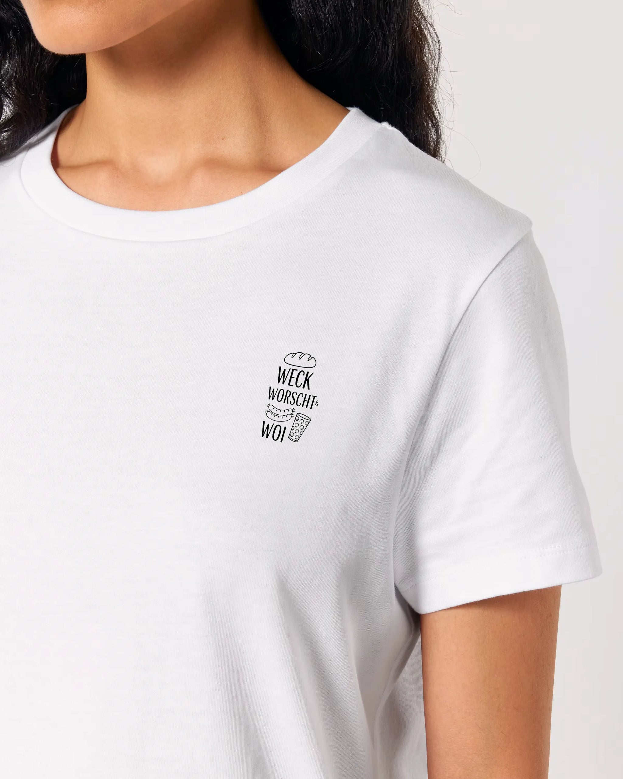 Weck Worscht & Woi - Brustprint (Damenshirt)