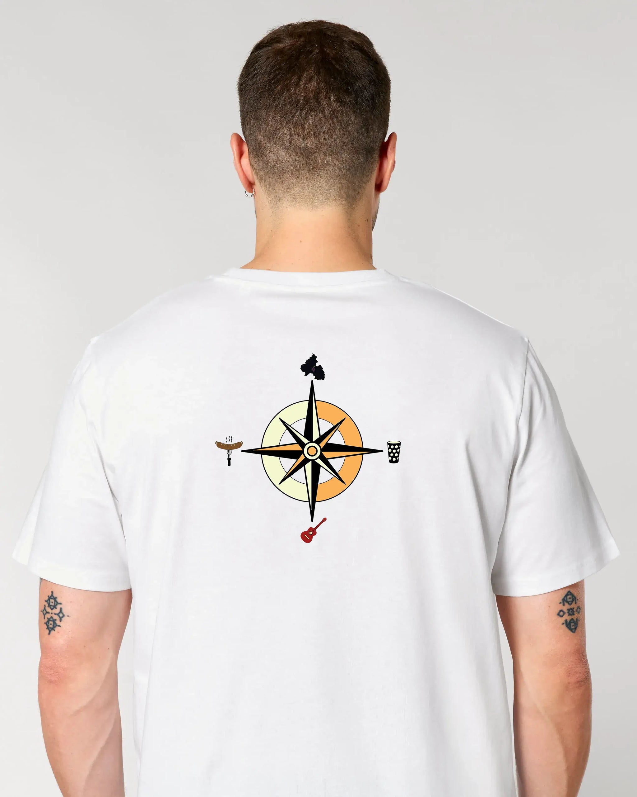 Pfalz-Kompass Heritage T-Shirt – Weiteres Bild – Bio Pfaelzer Streetwear | PFALZVIBE