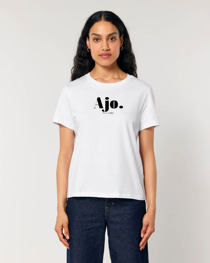 Ajo. Damenshirt – Detailansicht – Bio Pfaelzer Streetwear | PFALZVIBE