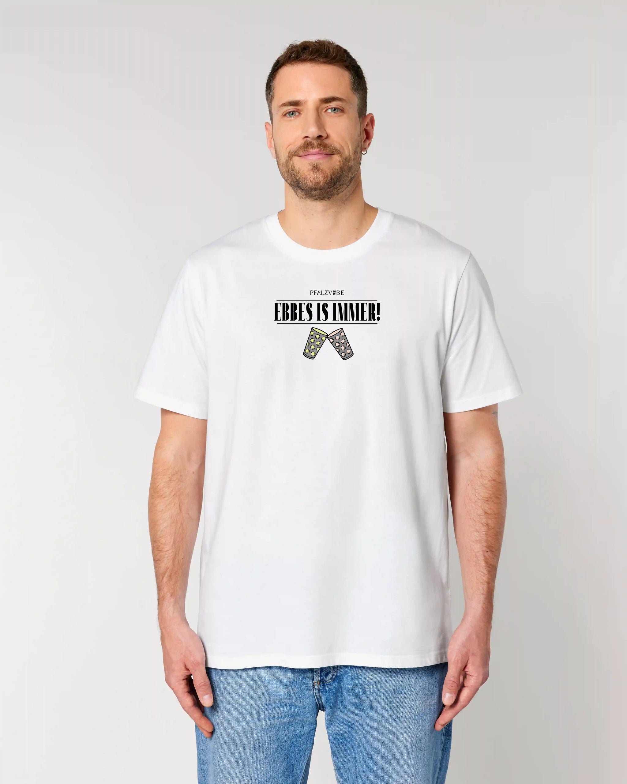 EBBES IS IMMER! T-Shirt – Rueckansicht – Bio Pfaelzer Streetwear | PFALZVIBE