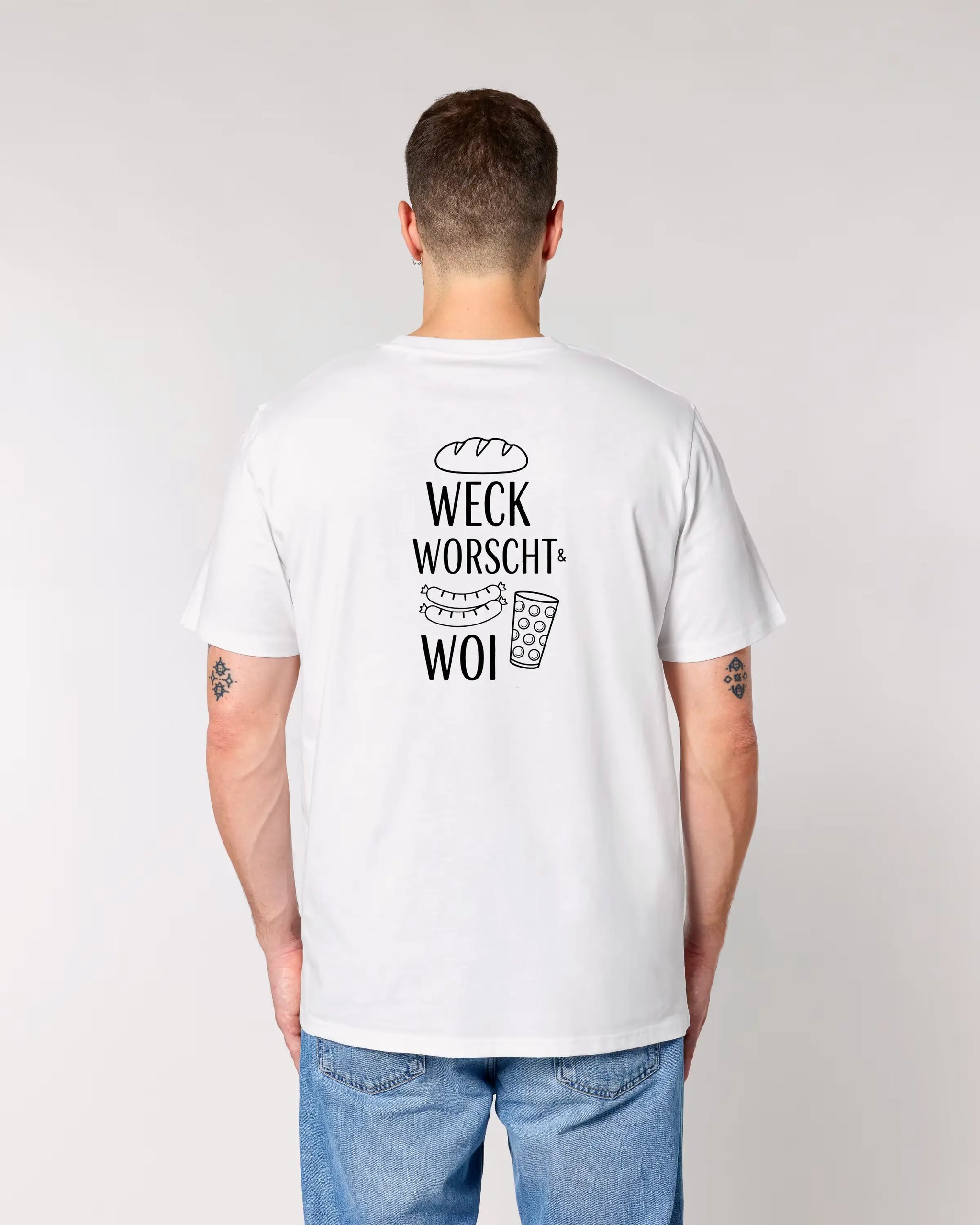 Weck Worscht & Woi - Rückenprint – Frontansicht – Bio Pfaelzer Streetwear | PFALZVIBE